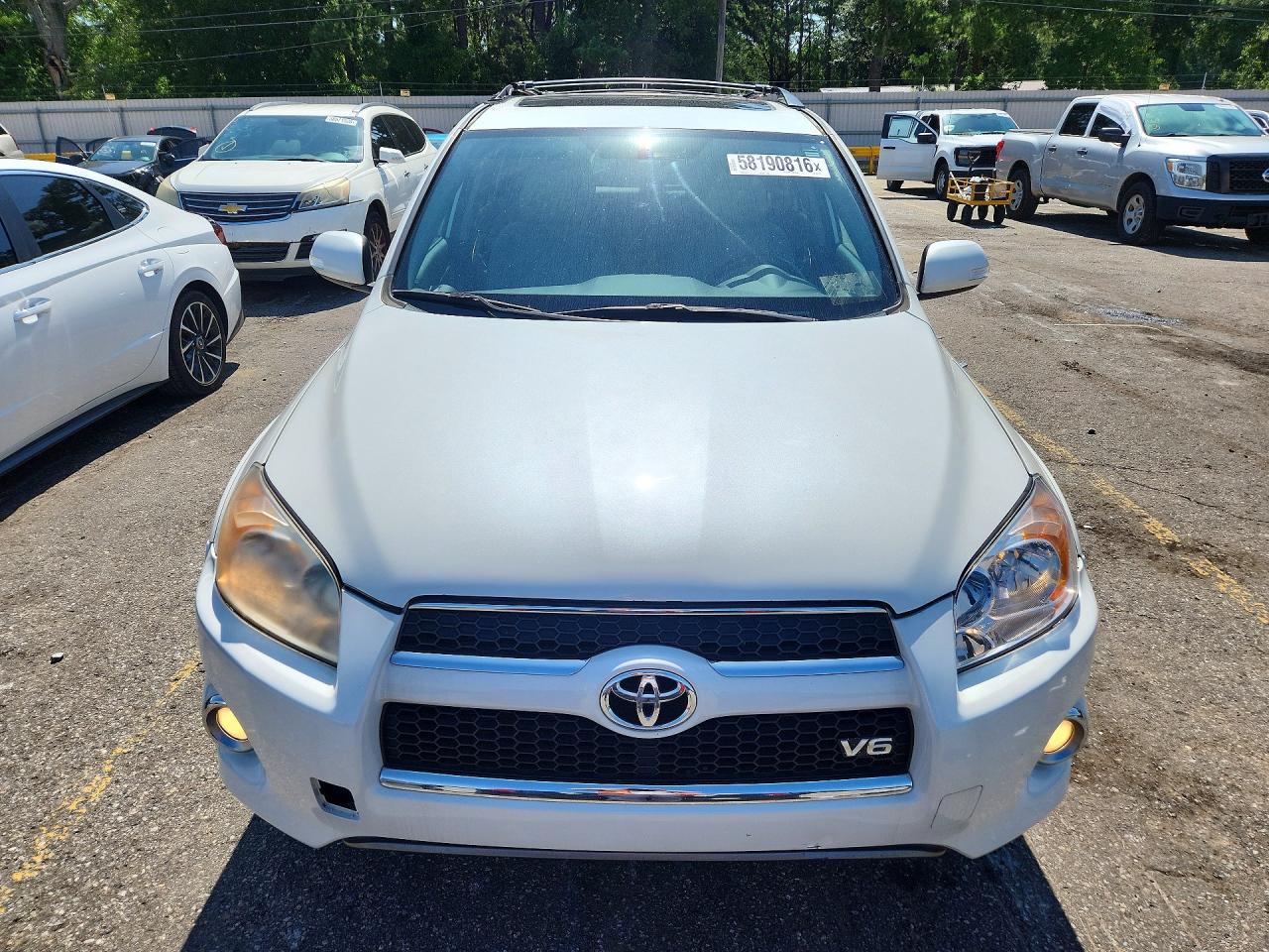 2012 Toyota Rav4 Limited White vin: 2T3DK4DV2CW092124