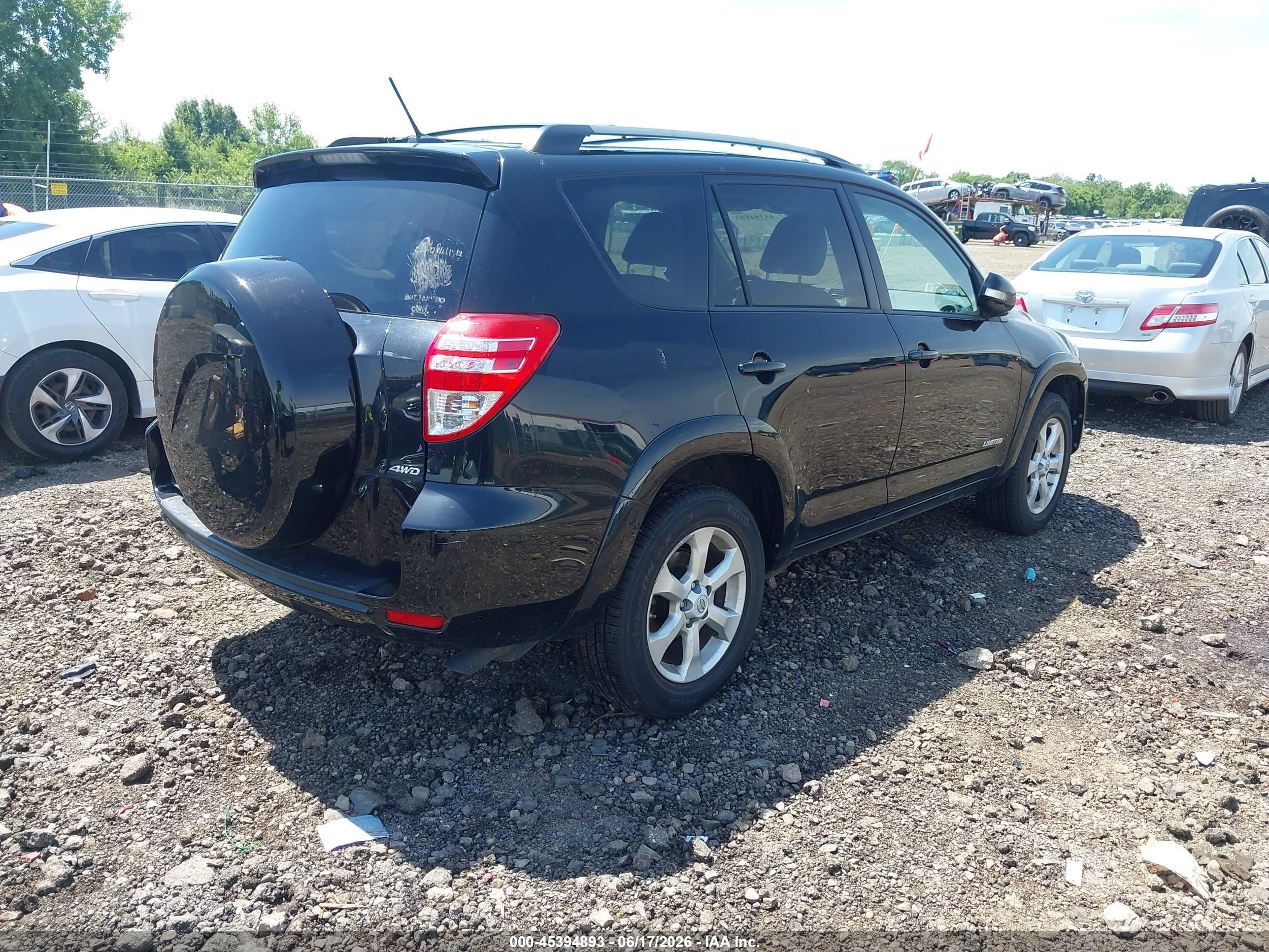 2010 Toyota Rav4 Limited V6 Black vin: 2T3DK4DV3AW018210