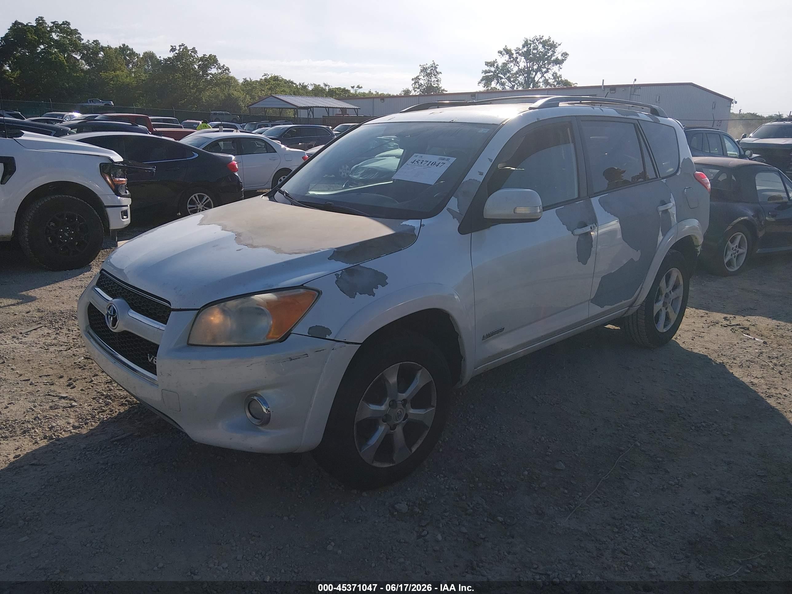 2010 Toyota Rav4 Limited V6 White vin: 2T3DK4DV3AW033872