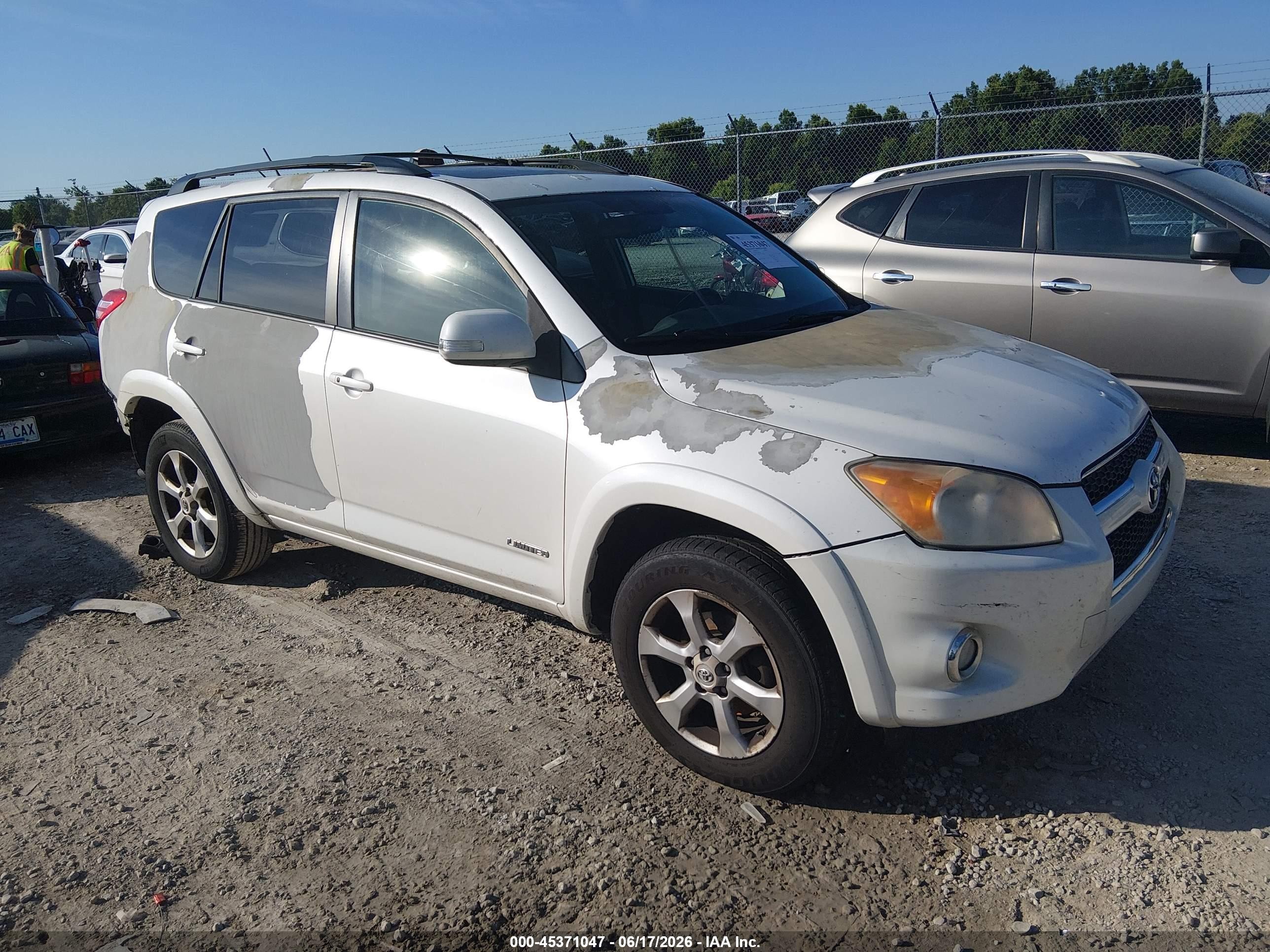 2010 Toyota Rav4 Limited V6 White vin: 2T3DK4DV3AW033872