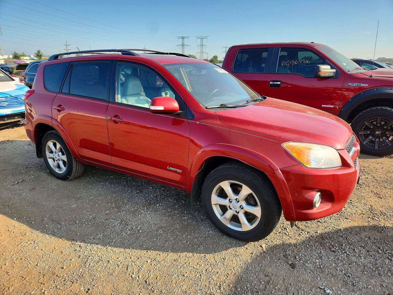 2010 Toyota Rav4 Limited Red vin: 2T3DK4DV3AW035749