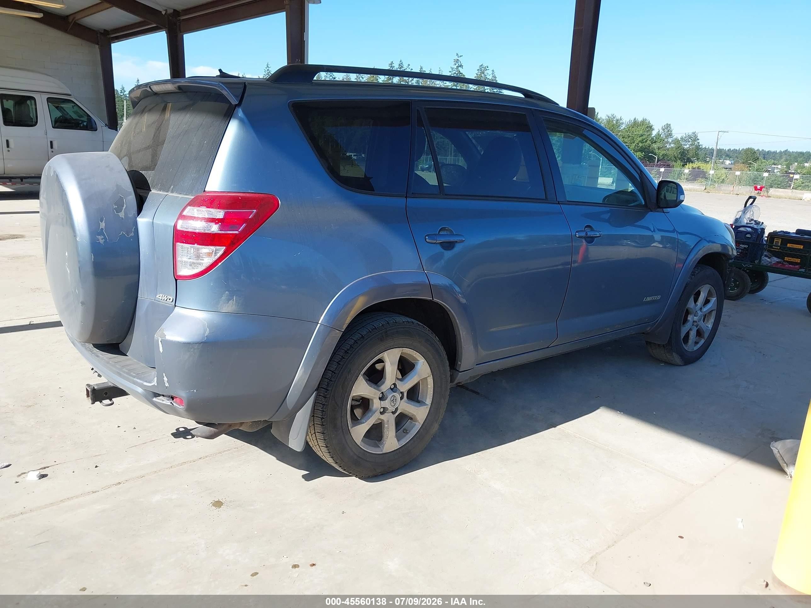 2010 Toyota Rav4 Limited V6 Light Blue vin: 2T3DK4DV3AW036822
