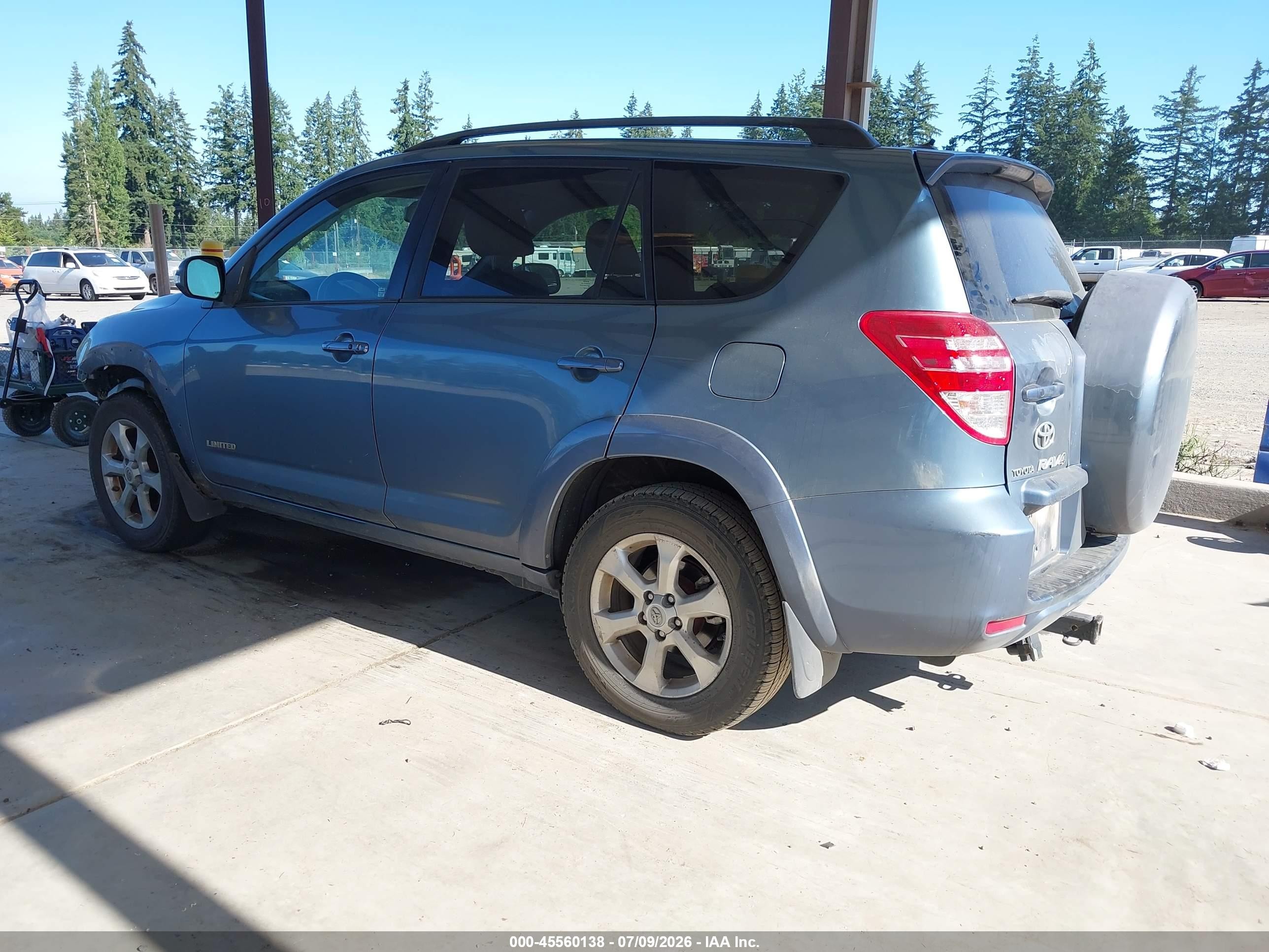 2010 Toyota Rav4 Limited V6 Light Blue vin: 2T3DK4DV3AW036822