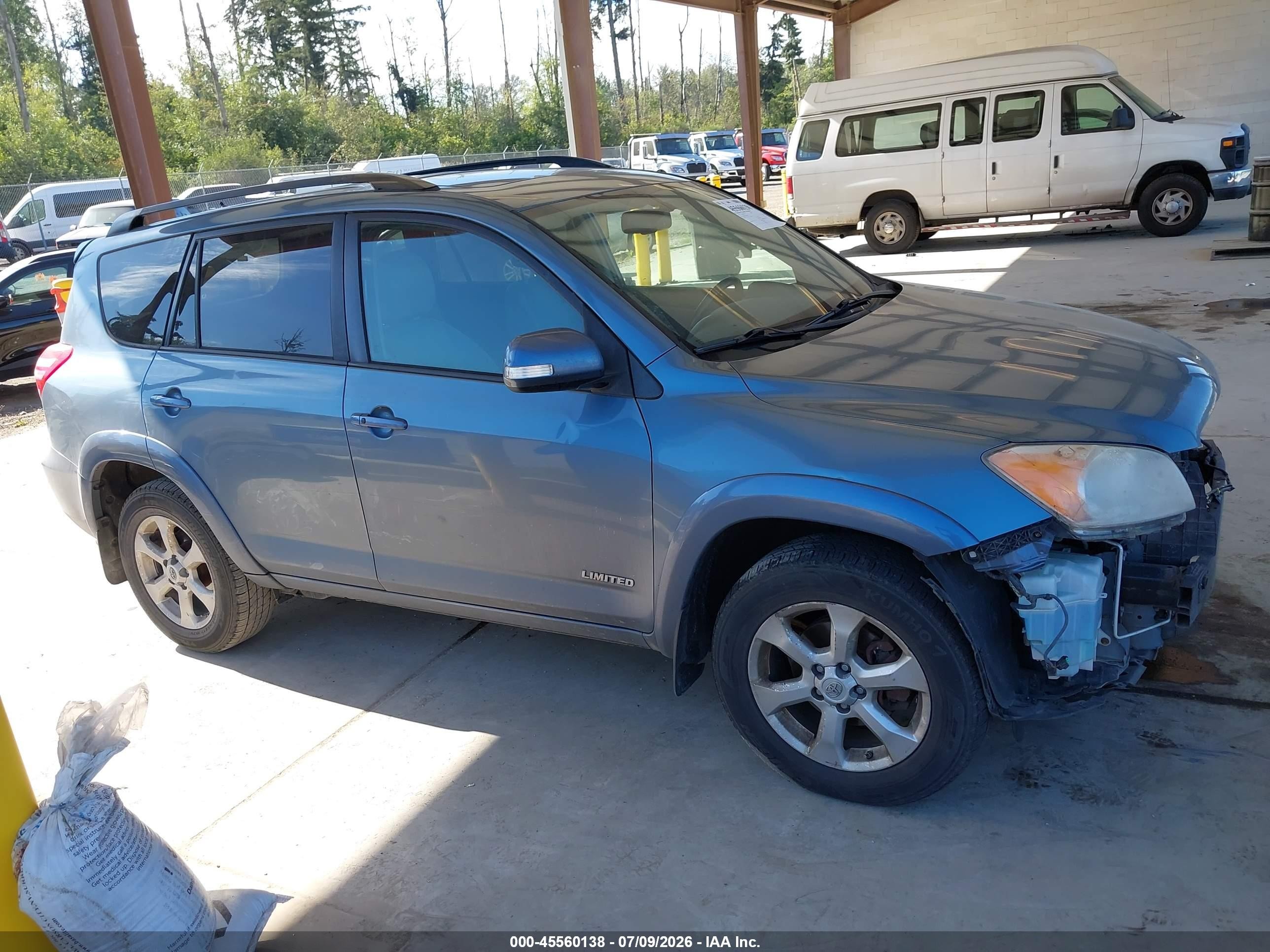 2010 Toyota Rav4 Limited V6 Light Blue vin: 2T3DK4DV3AW036822