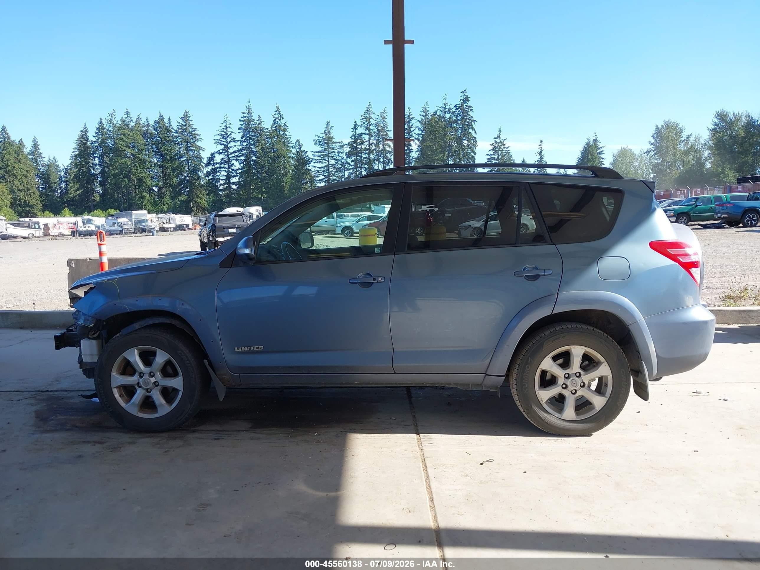 2010 Toyota Rav4 Limited V6 Light Blue vin: 2T3DK4DV3AW036822