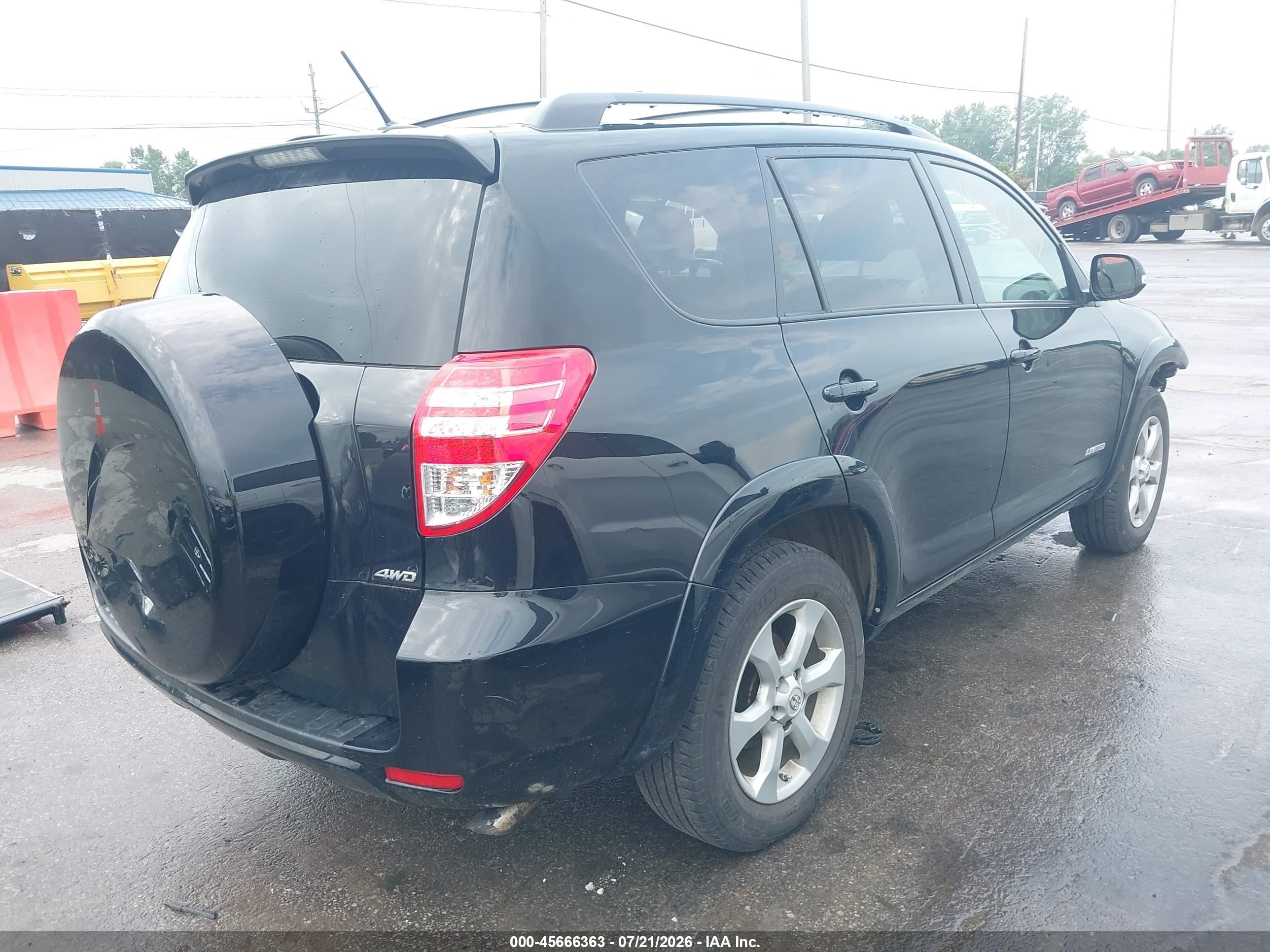 2011 Toyota Rav4 Limited V6 Black vin: 2T3DK4DV3BW039253