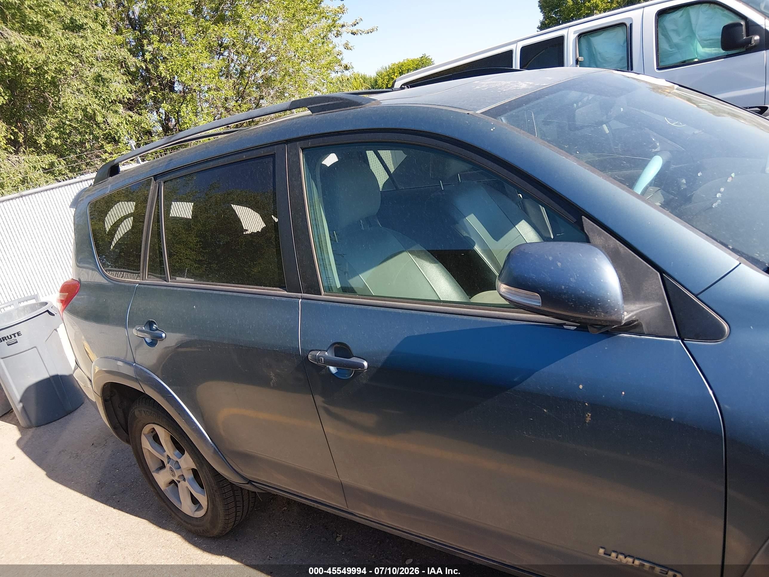 2012 Toyota Rav4 Limited V6 Blue vin: 2T3DK4DV3CW078281