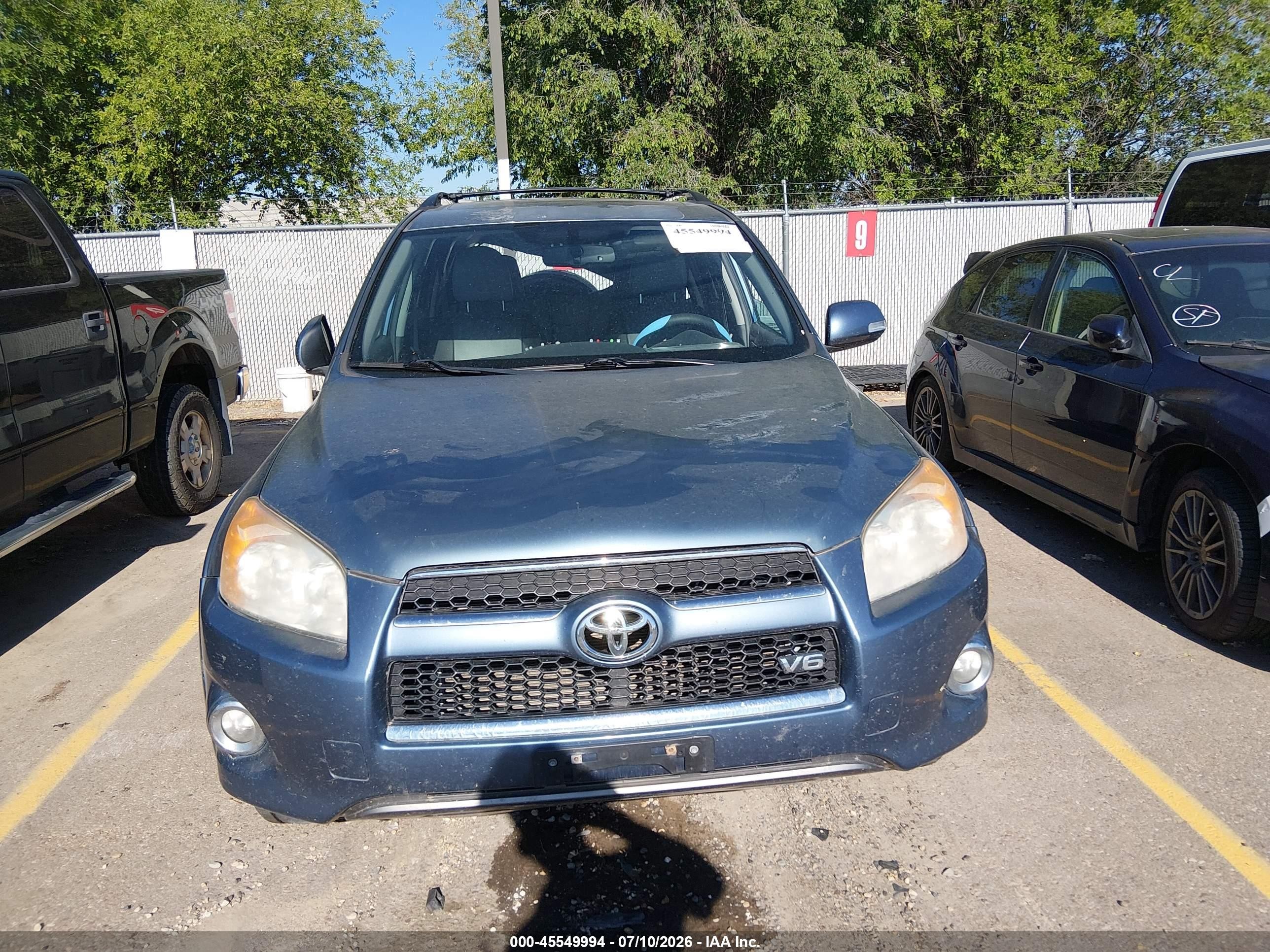 2012 Toyota Rav4 Limited V6 Blue vin: 2T3DK4DV3CW078281