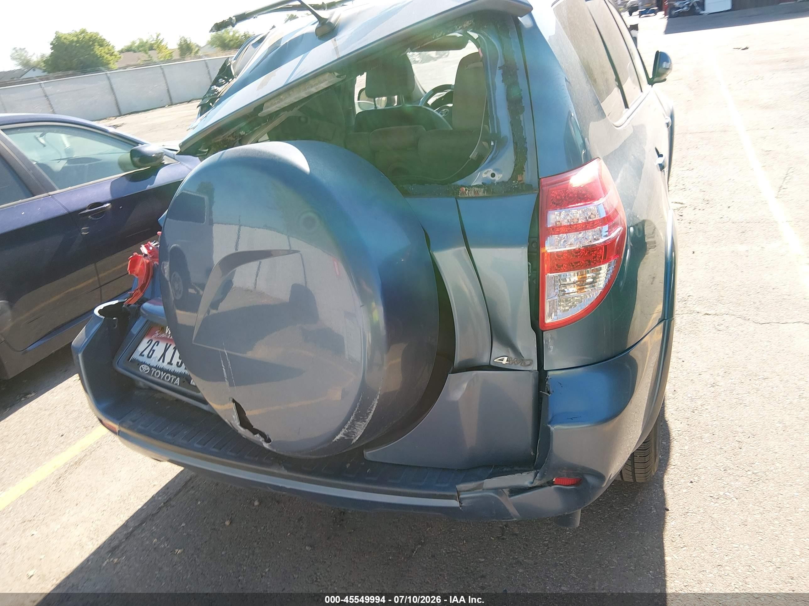 2012 Toyota Rav4 Limited V6 Blue vin: 2T3DK4DV3CW078281