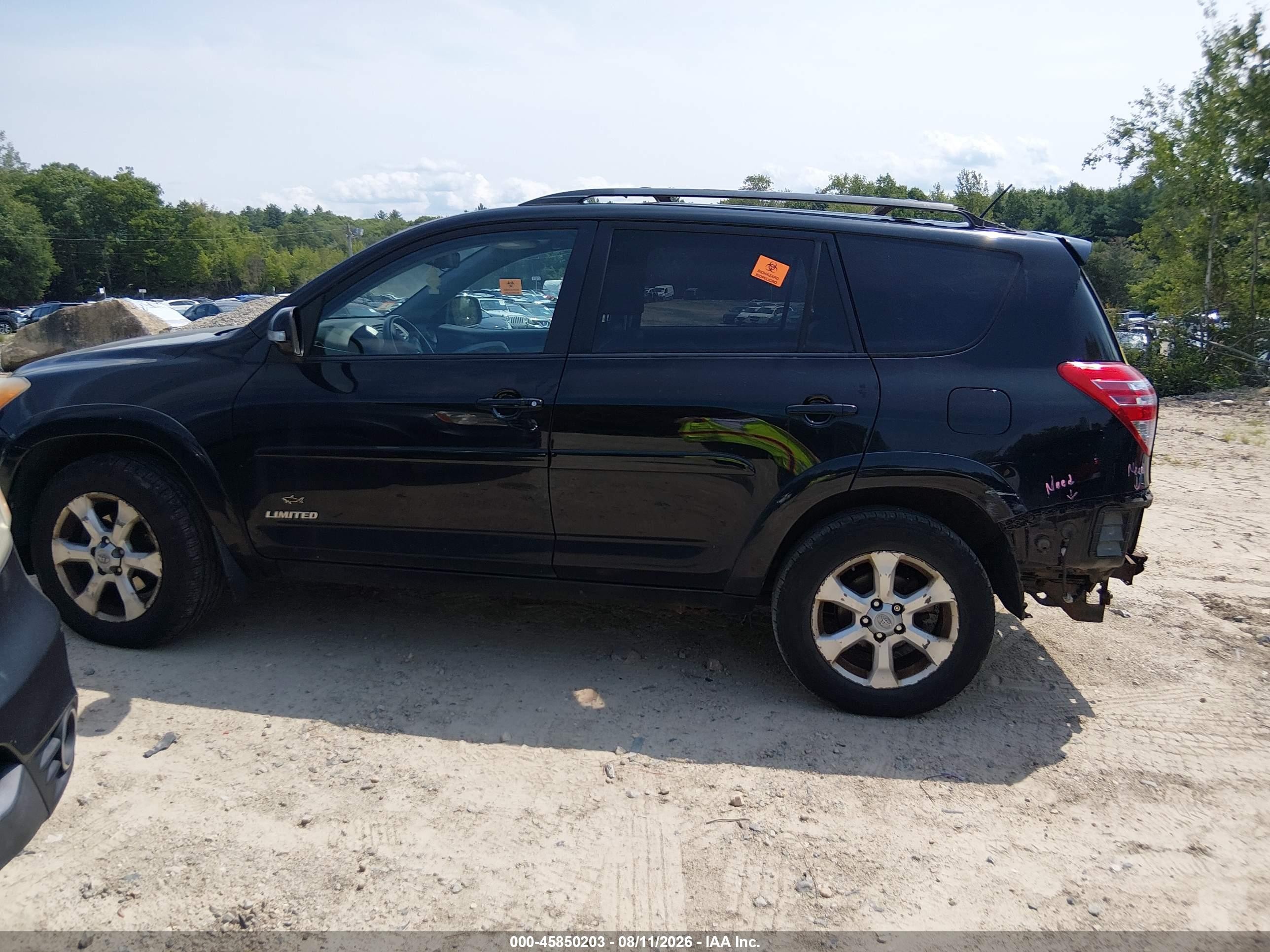 2010 Toyota Rav4 Limited V6 Black vin: 2T3DK4DV4AW015252