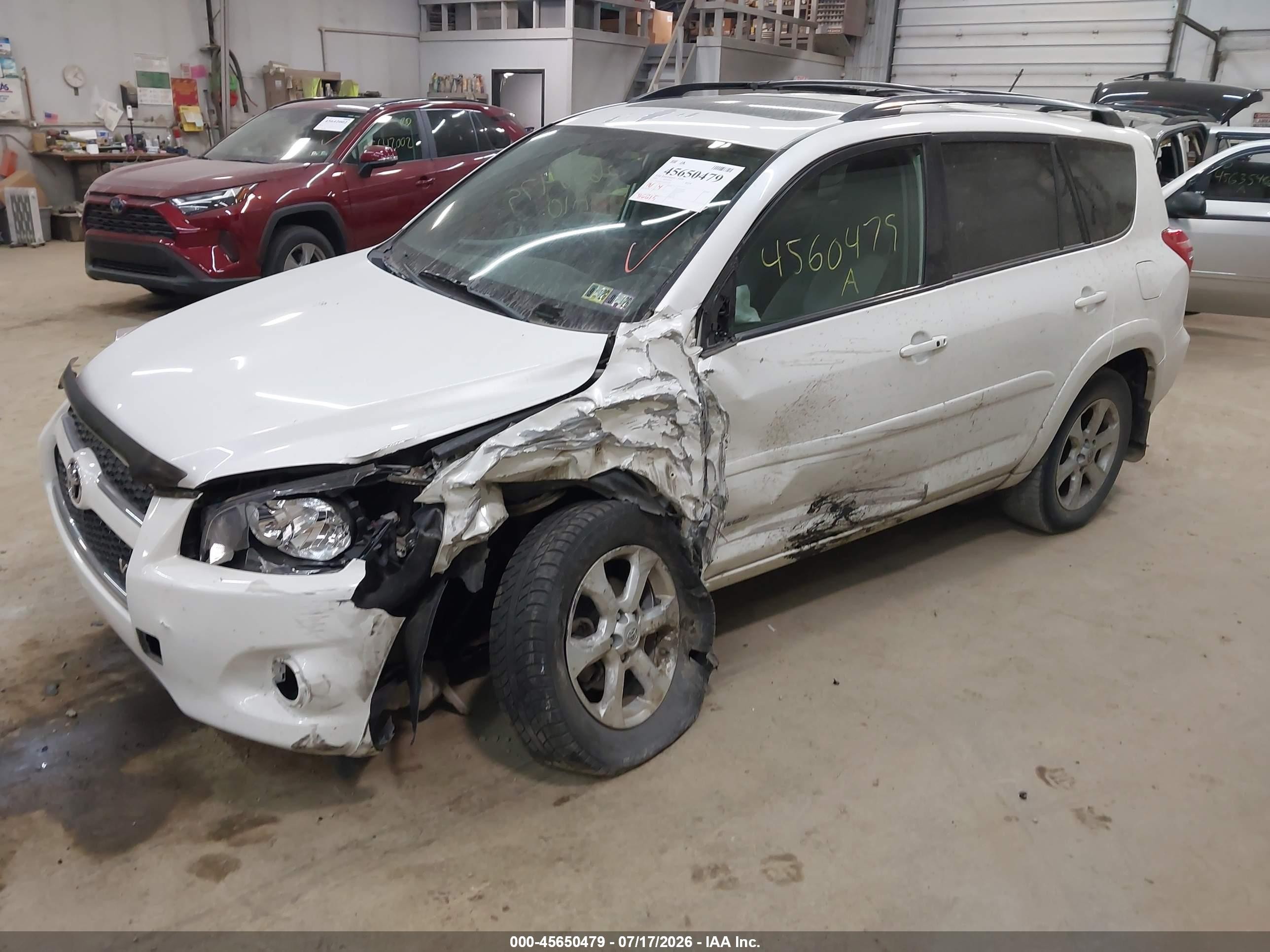 2010 Toyota Rav4 Limited V6 White vin: 2T3DK4DV4AW017549