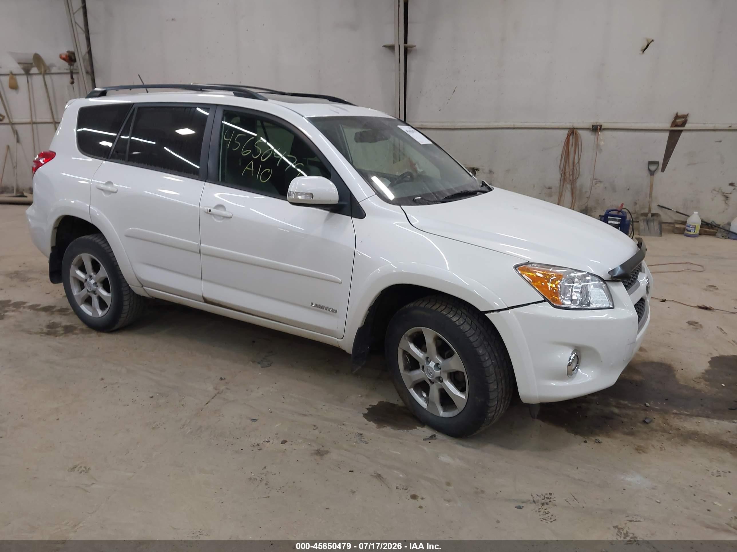 2010 Toyota Rav4 Limited V6 White vin: 2T3DK4DV4AW017549