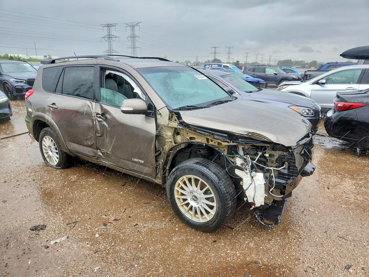 2011 Toyota Rav4 Limited Серый vin: 2T3DK4DV4BW058667