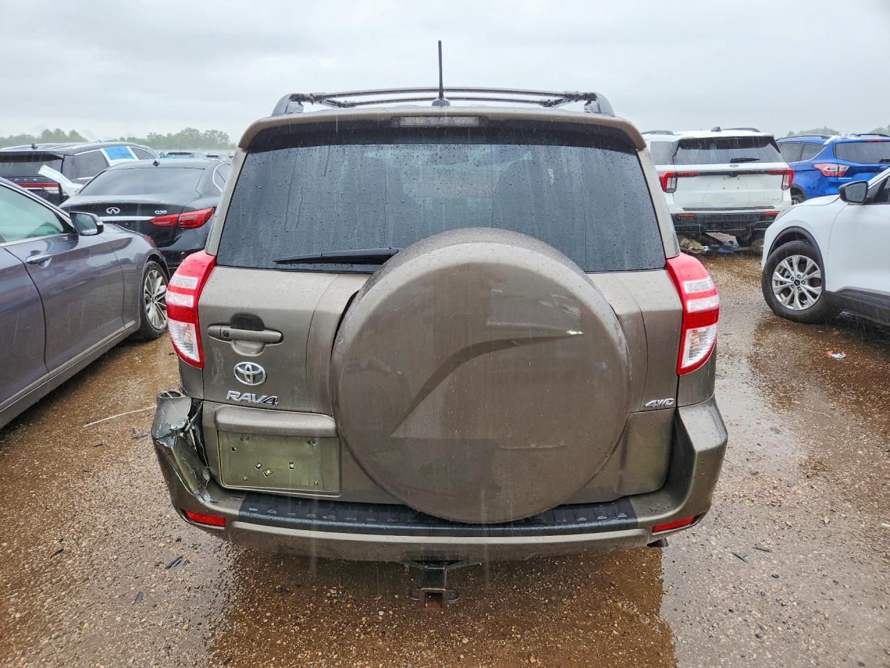 2011 Toyota Rav4 Limited Серый vin: 2T3DK4DV4BW058667