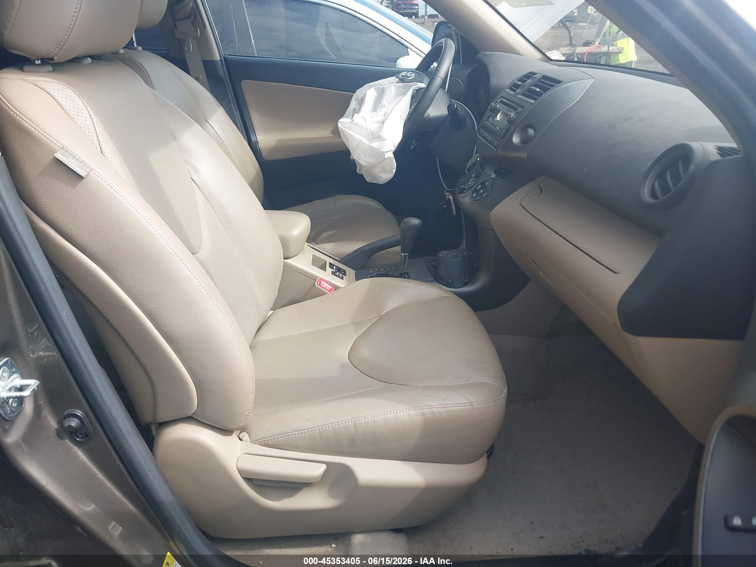 2012 Toyota Rav4 Limited V6 Beige vin: 2T3DK4DV4CW093209