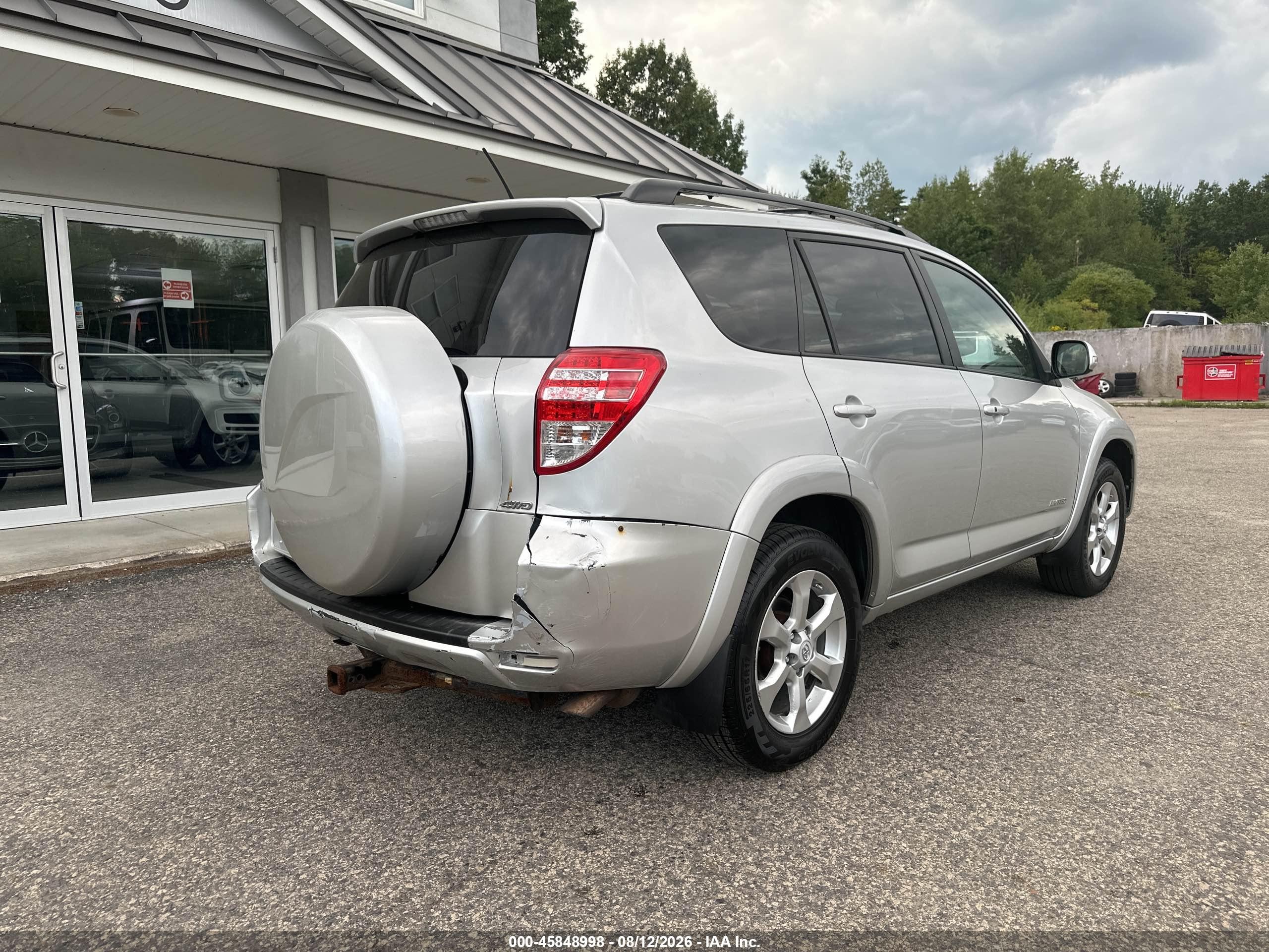 2010 Toyota Rav4 Limited V6 Silver vin: 2T3DK4DV5AW019228