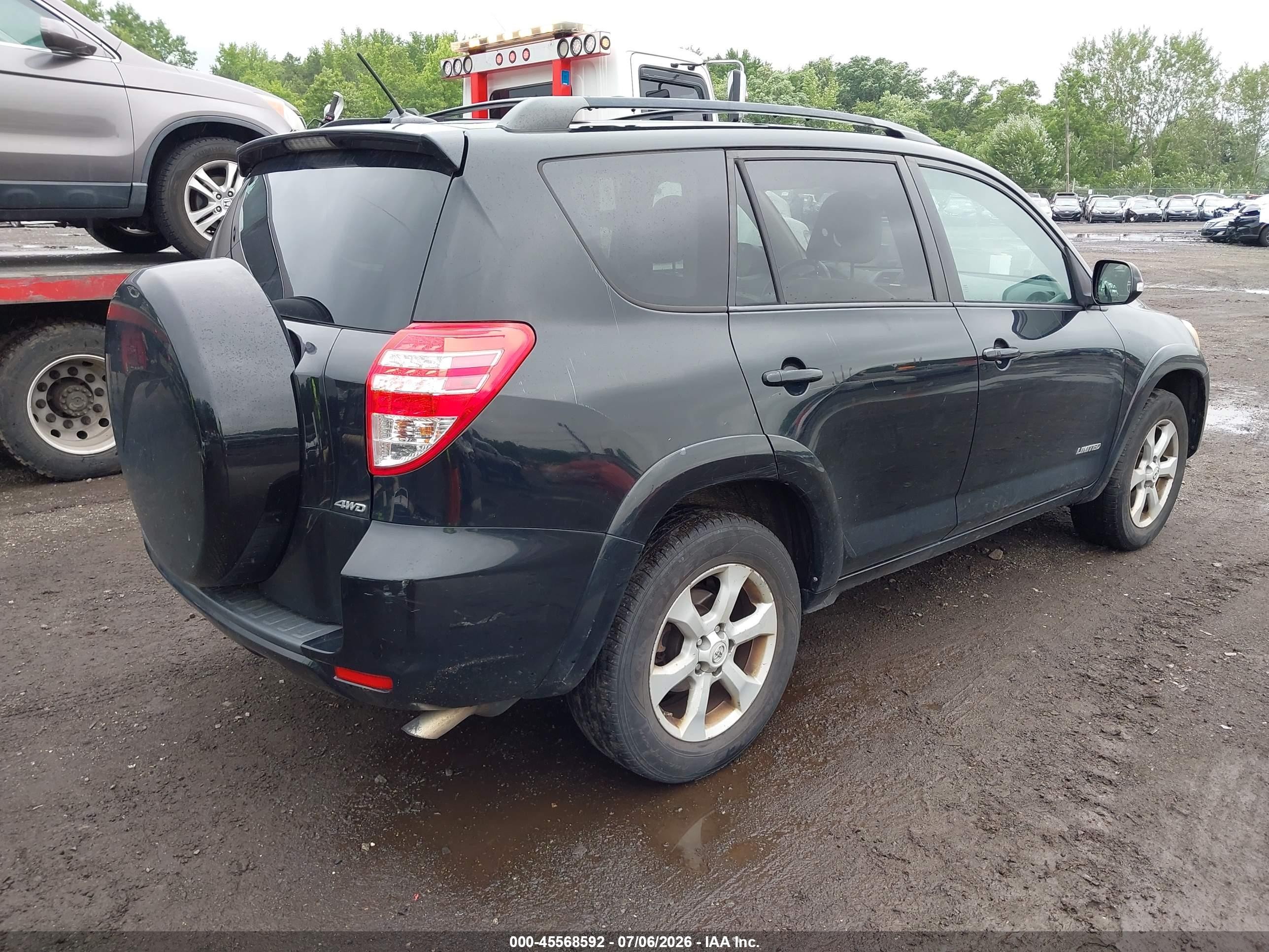 2011 Toyota Rav4 Limited V6 Black vin: 2T3DK4DV5BW054370