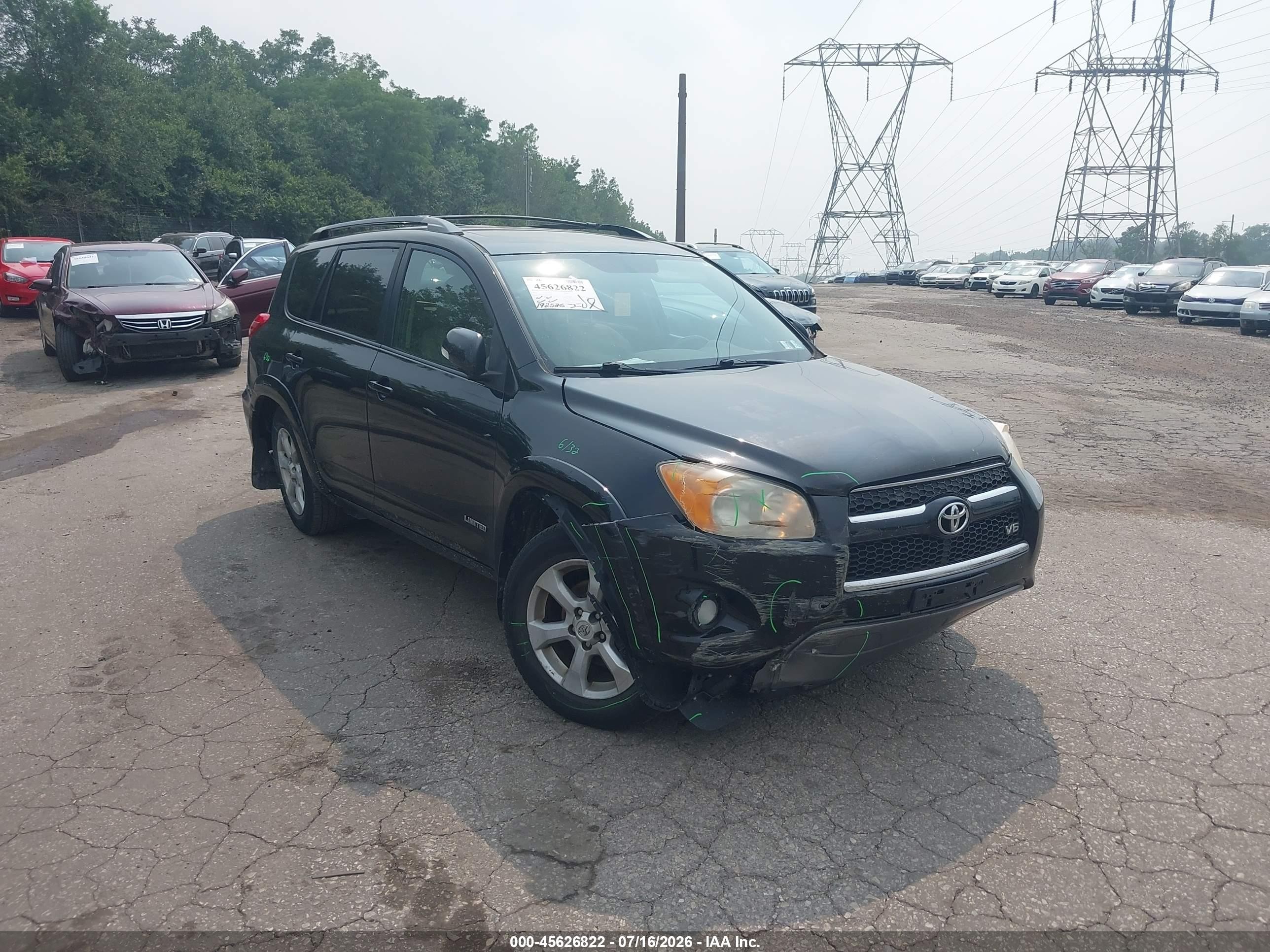 2011 Toyota Rav4 Limited V6 Black vin: 2T3DK4DV5BW056541