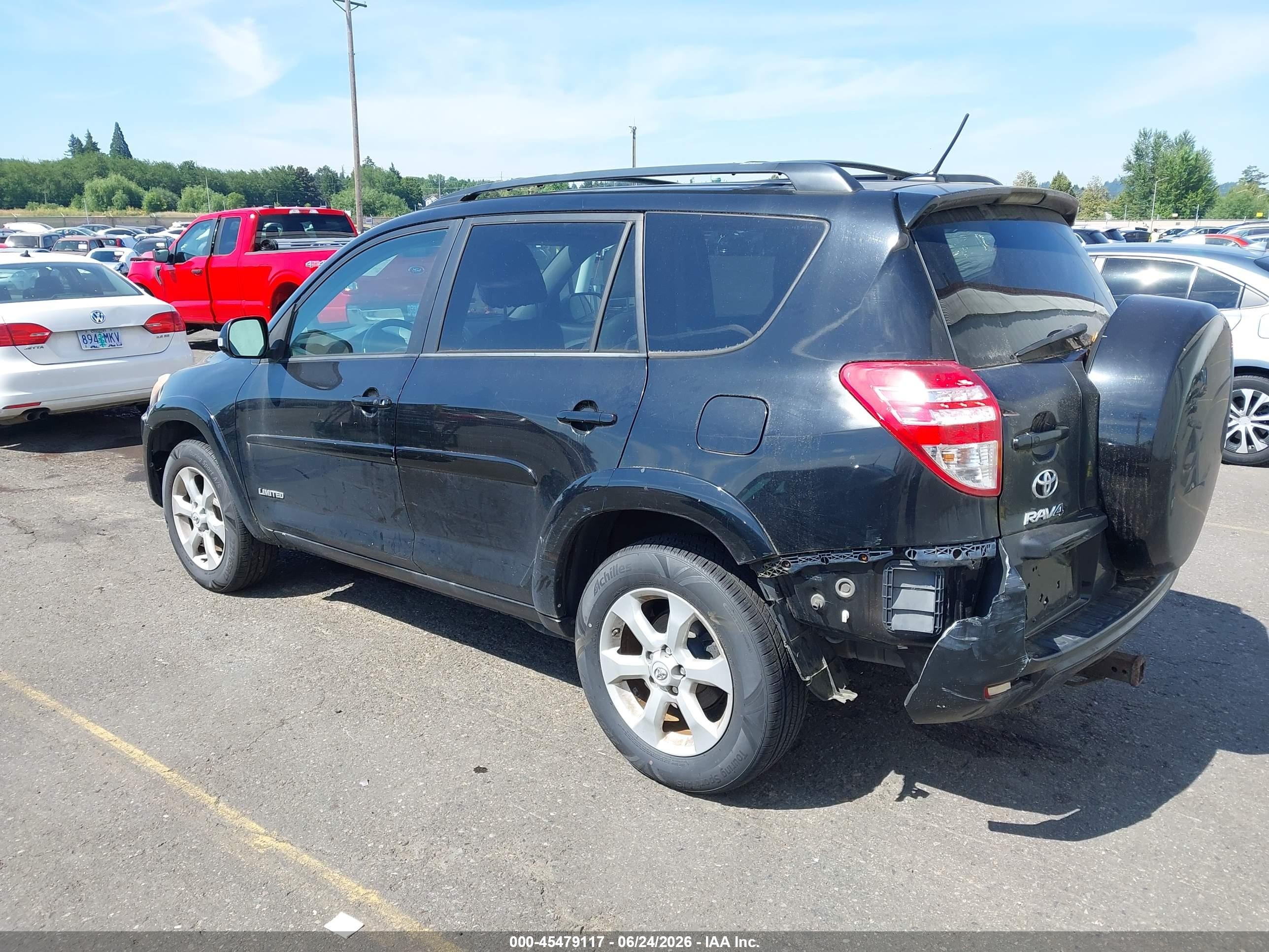 2012 Toyota Rav4 Limited V6 Черный vin: 2T3DK4DV5CW066360