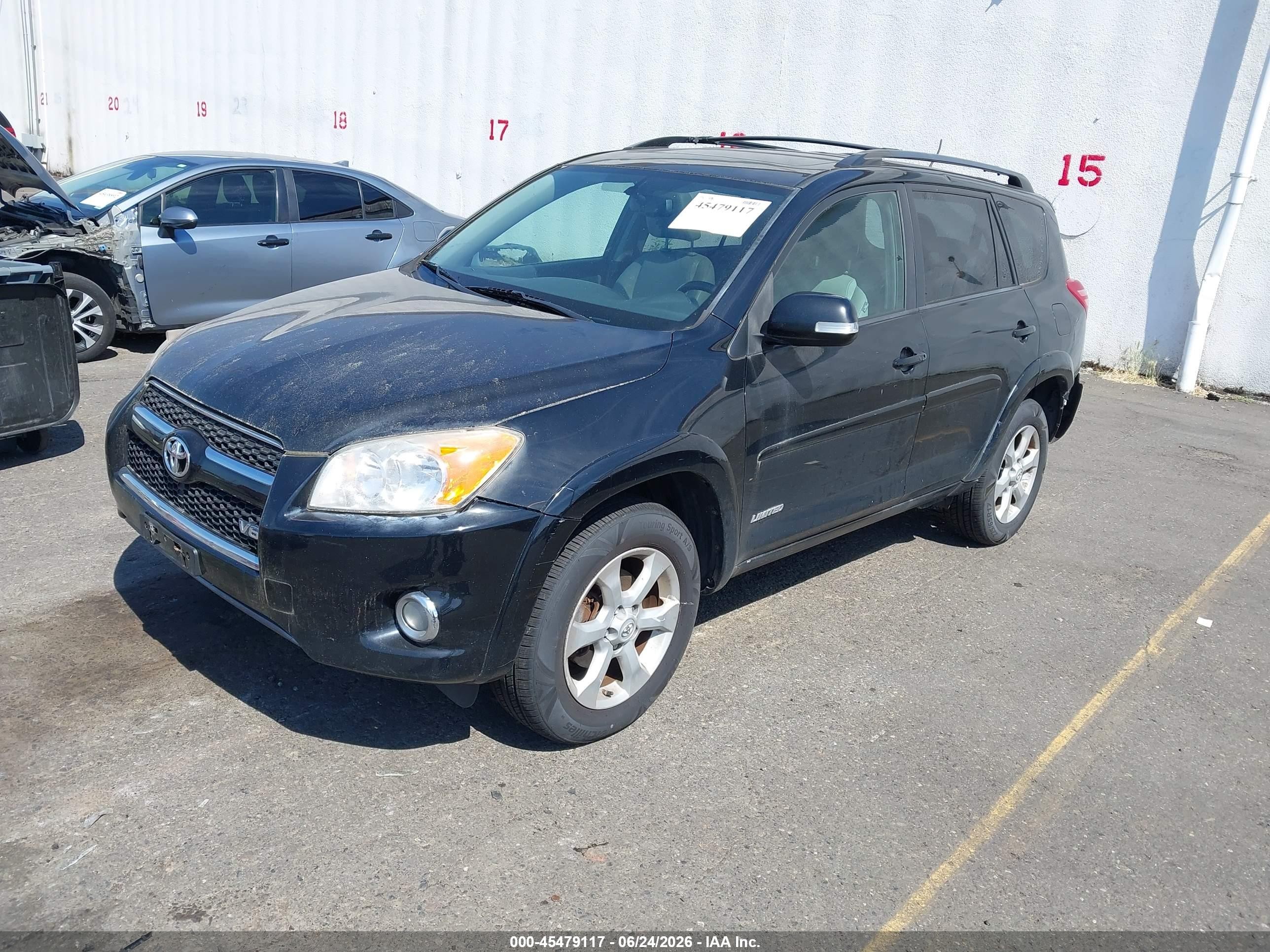 2012 Toyota Rav4 Limited V6 Черный vin: 2T3DK4DV5CW066360
