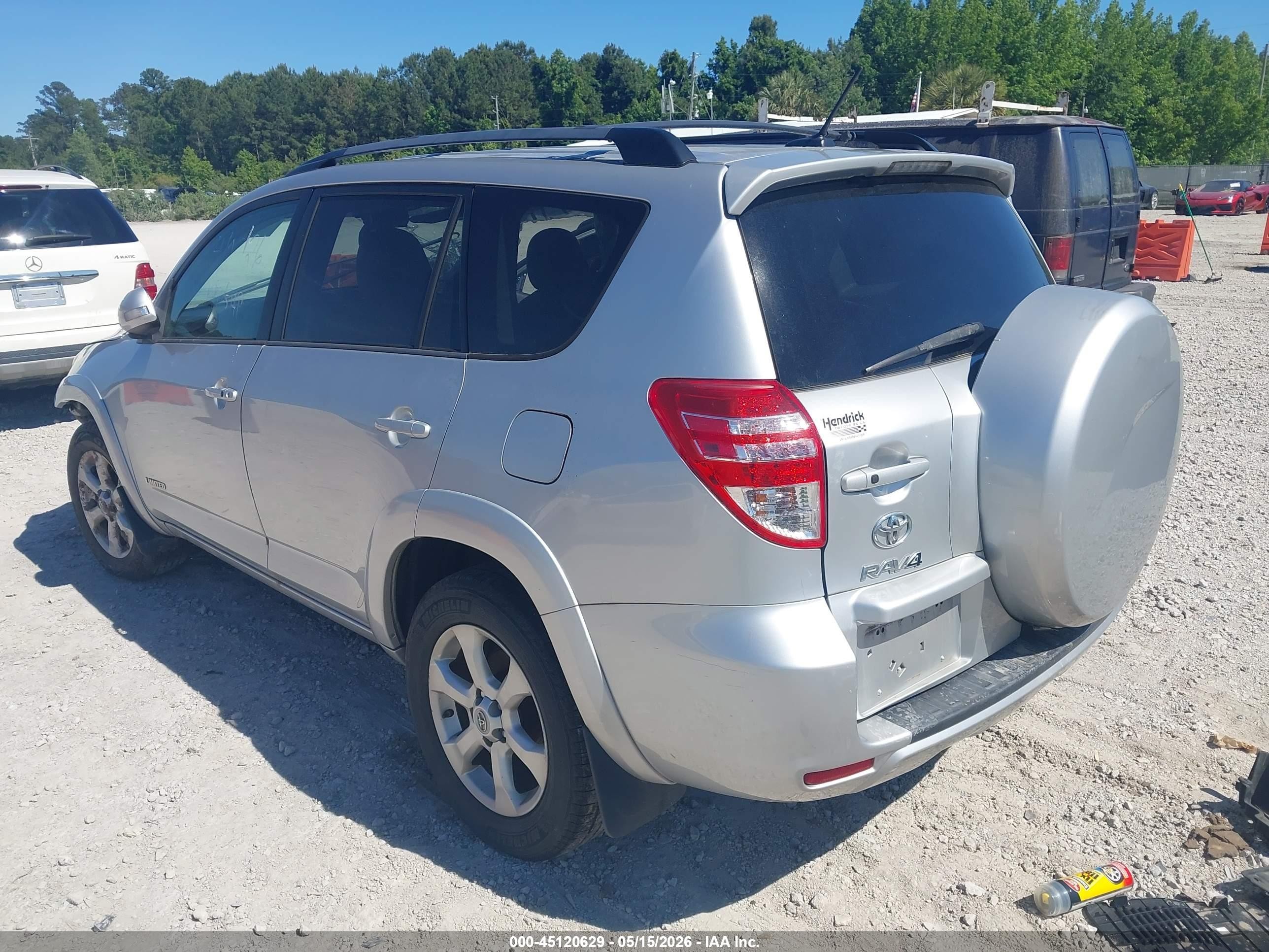 2012 Toyota Rav4 Limited V6 Silver vin: 2T3DK4DV5CW073499