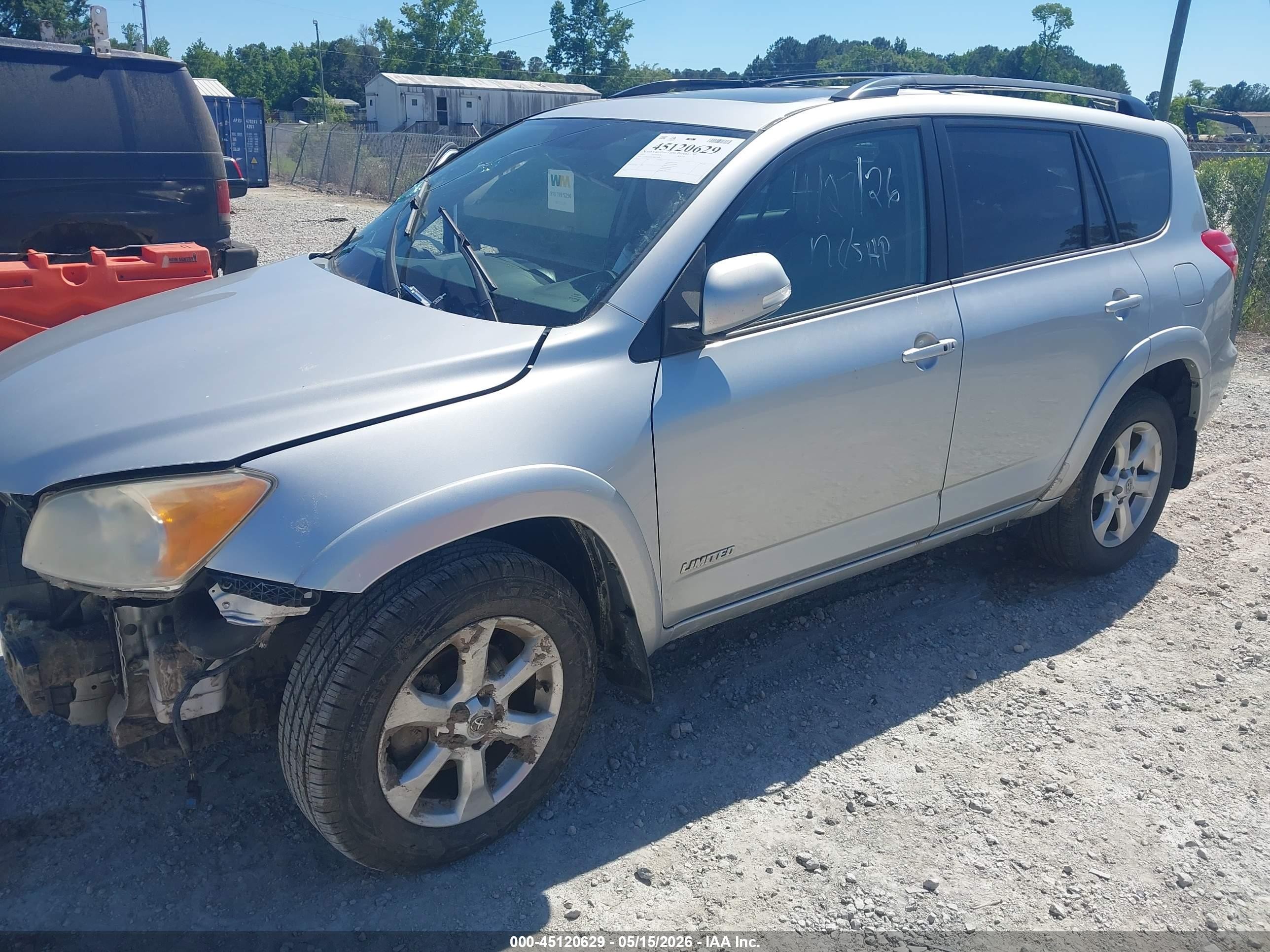 2012 Toyota Rav4 Limited V6 Silver vin: 2T3DK4DV5CW073499