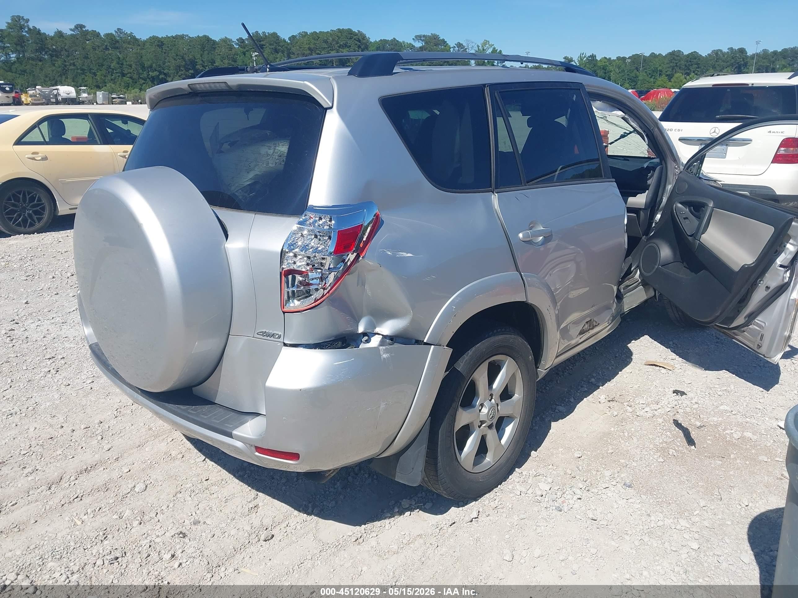 2012 Toyota Rav4 Limited V6 Silver vin: 2T3DK4DV5CW073499