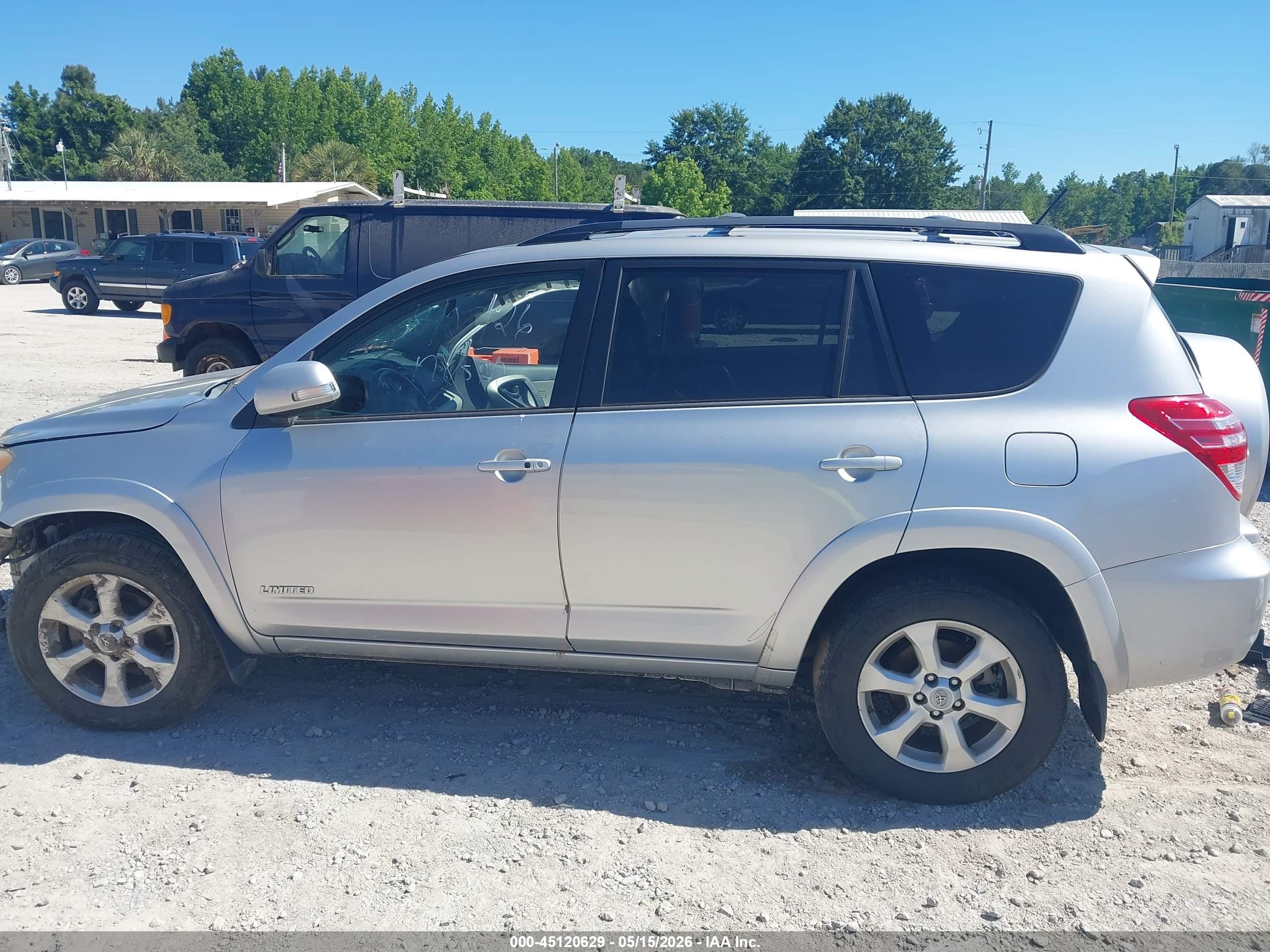2012 Toyota Rav4 Limited V6 Silver vin: 2T3DK4DV5CW073499