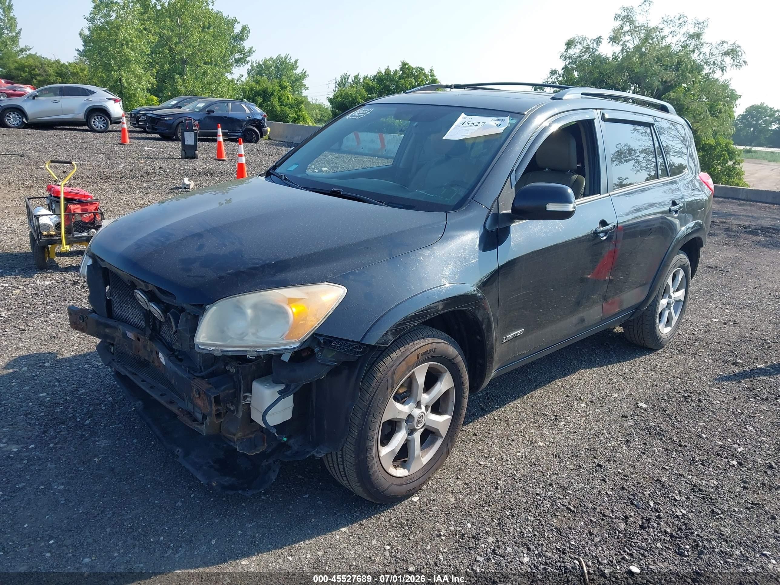 2012 Toyota Rav4 Limited V6 Black vin: 2T3DK4DV5CW080906