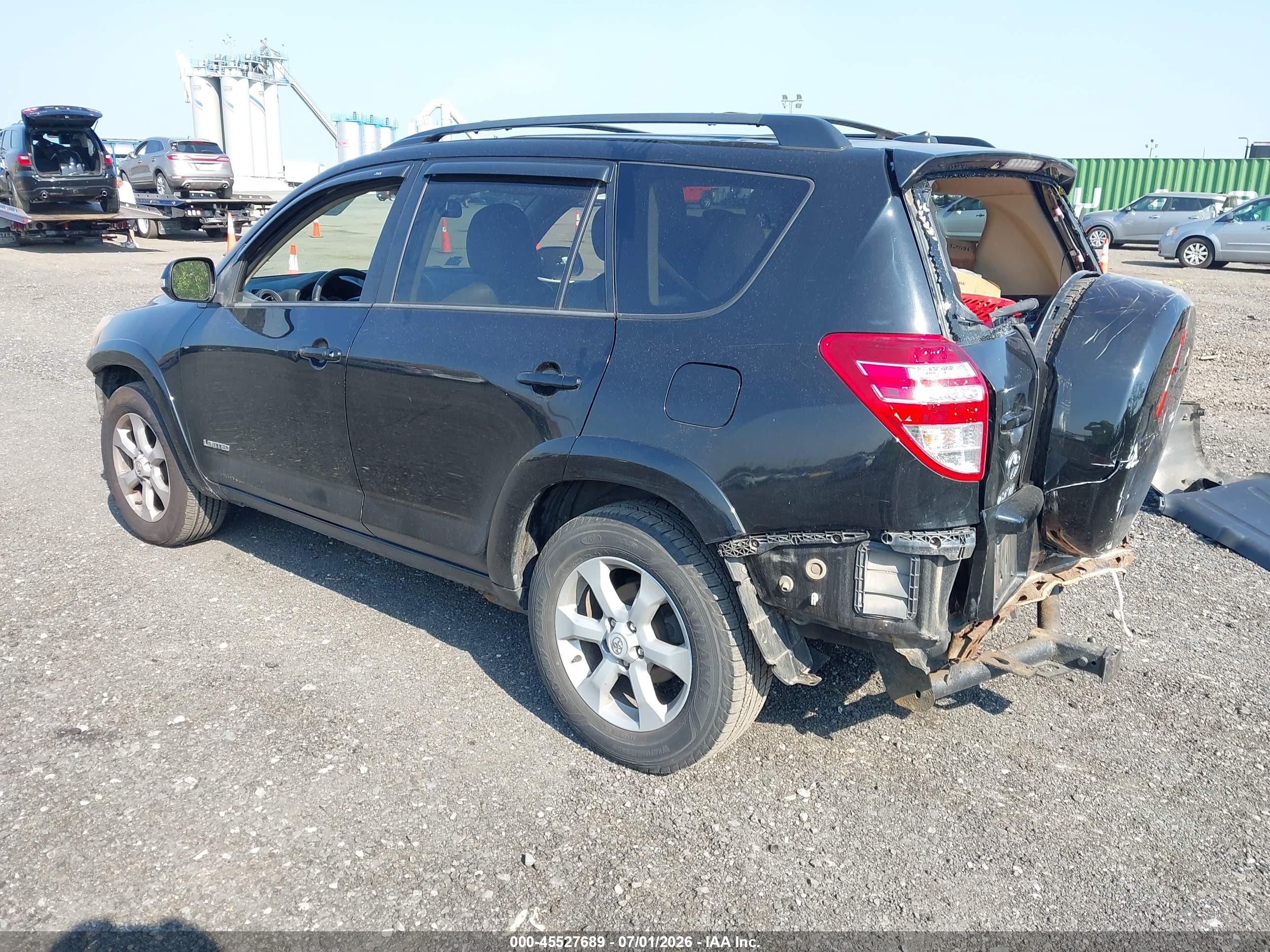 2012 Toyota Rav4 Limited V6 Black vin: 2T3DK4DV5CW080906