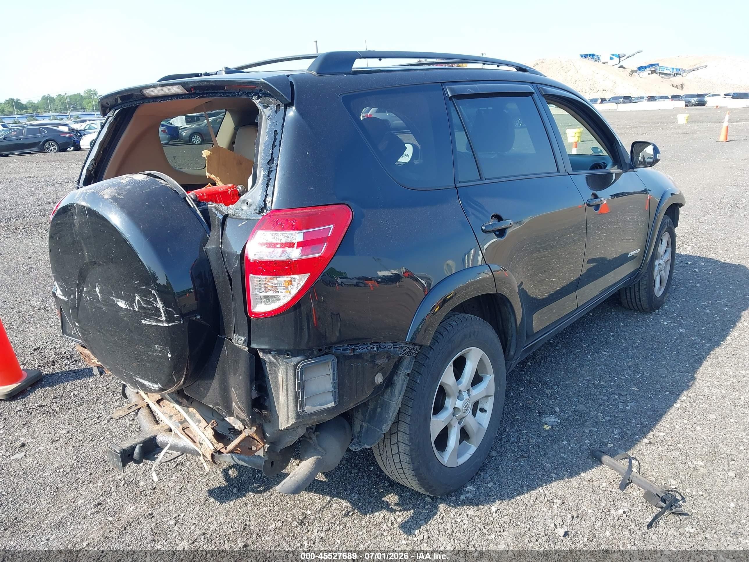 2012 Toyota Rav4 Limited V6 Black vin: 2T3DK4DV5CW080906