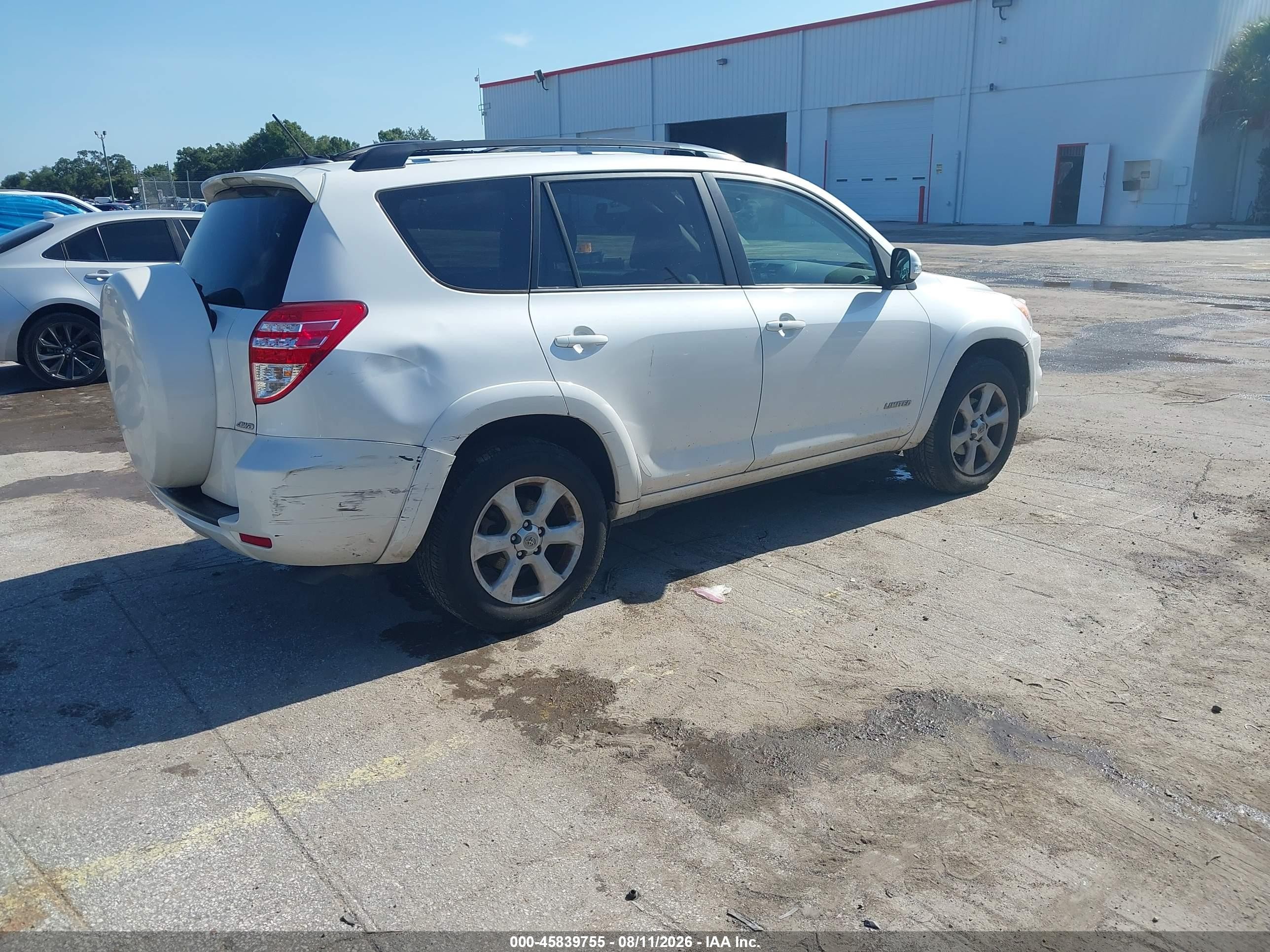 2012 Toyota Rav4 Limited V6 White vin: 2T3DK4DV5CW081148