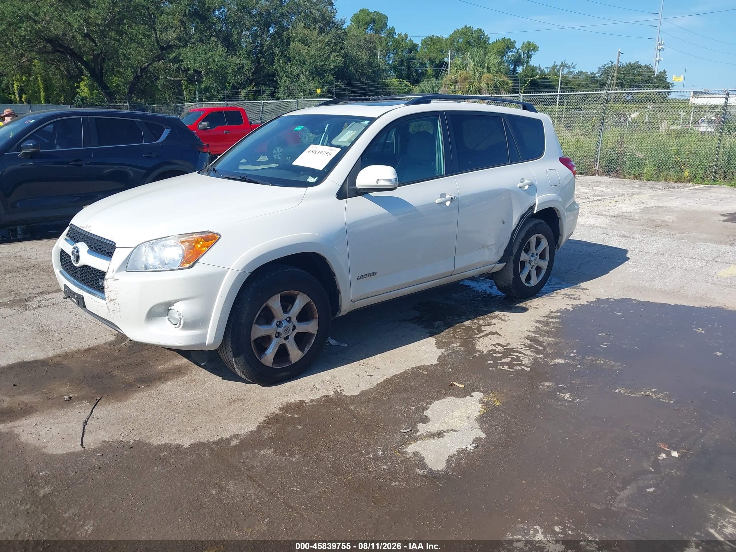 2012 Toyota Rav4 Limited V6 White vin: 2T3DK4DV5CW081148
