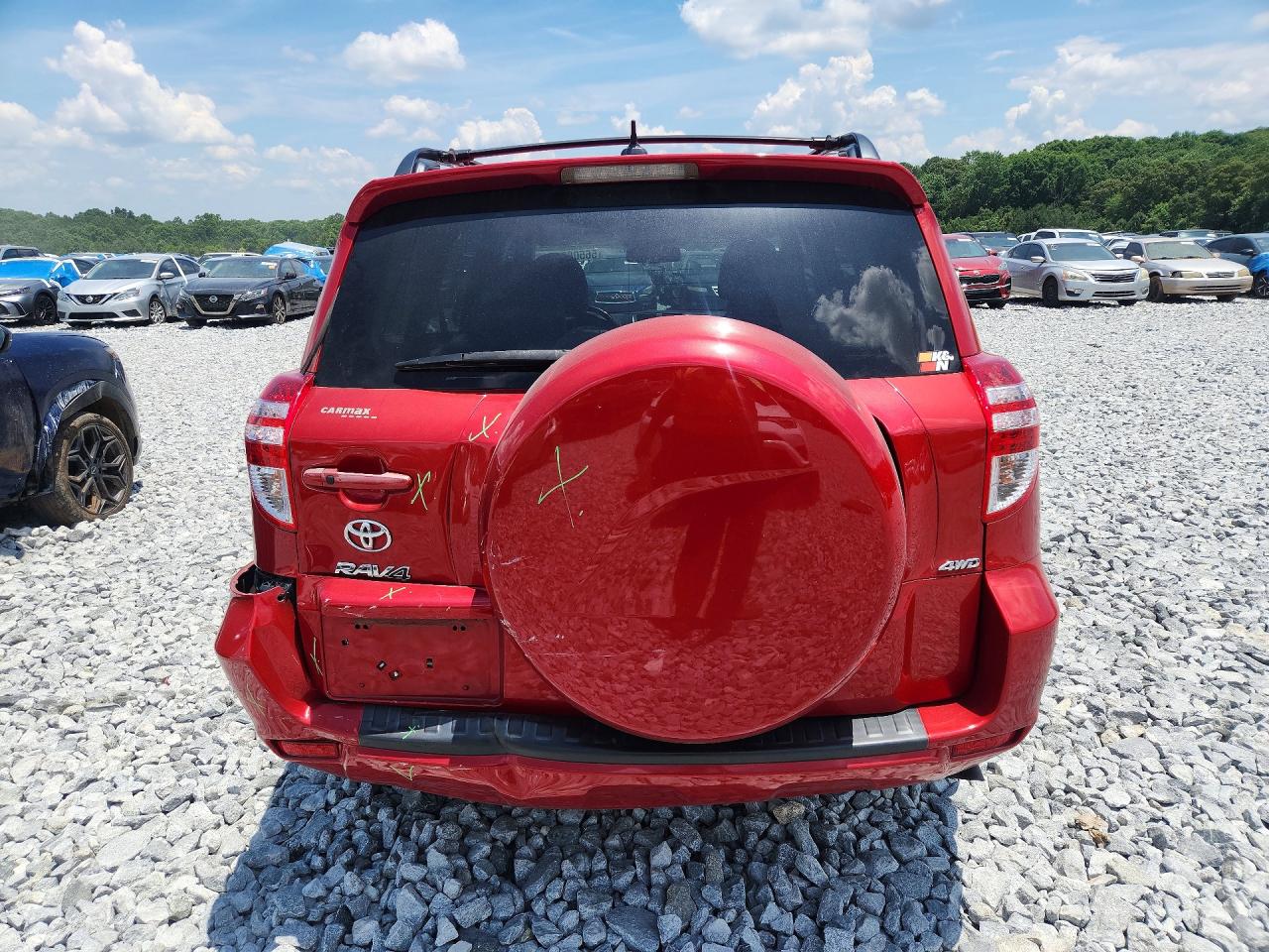 2012 Toyota Rav4 Limited Red vin: 2T3DK4DV5CW091842