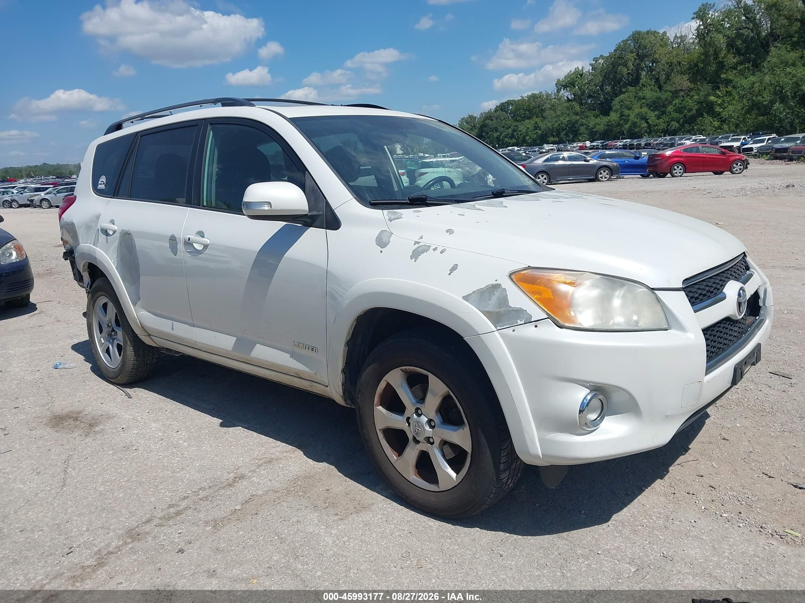 2011 Toyota Rav4 Limited V6 Белый vin: 2T3DK4DV6BW057830
