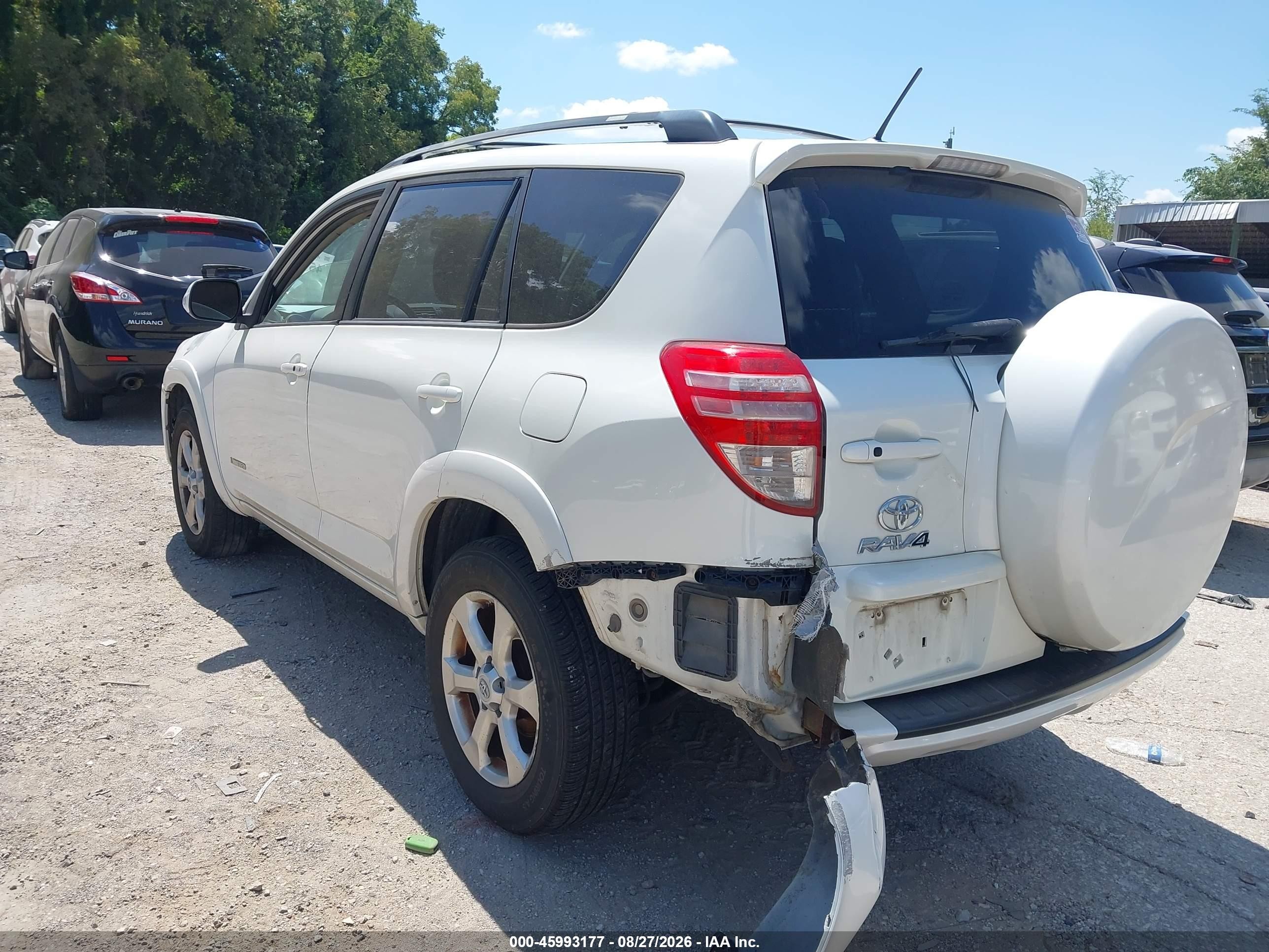 2011 Toyota Rav4 Limited V6 Белый vin: 2T3DK4DV6BW057830