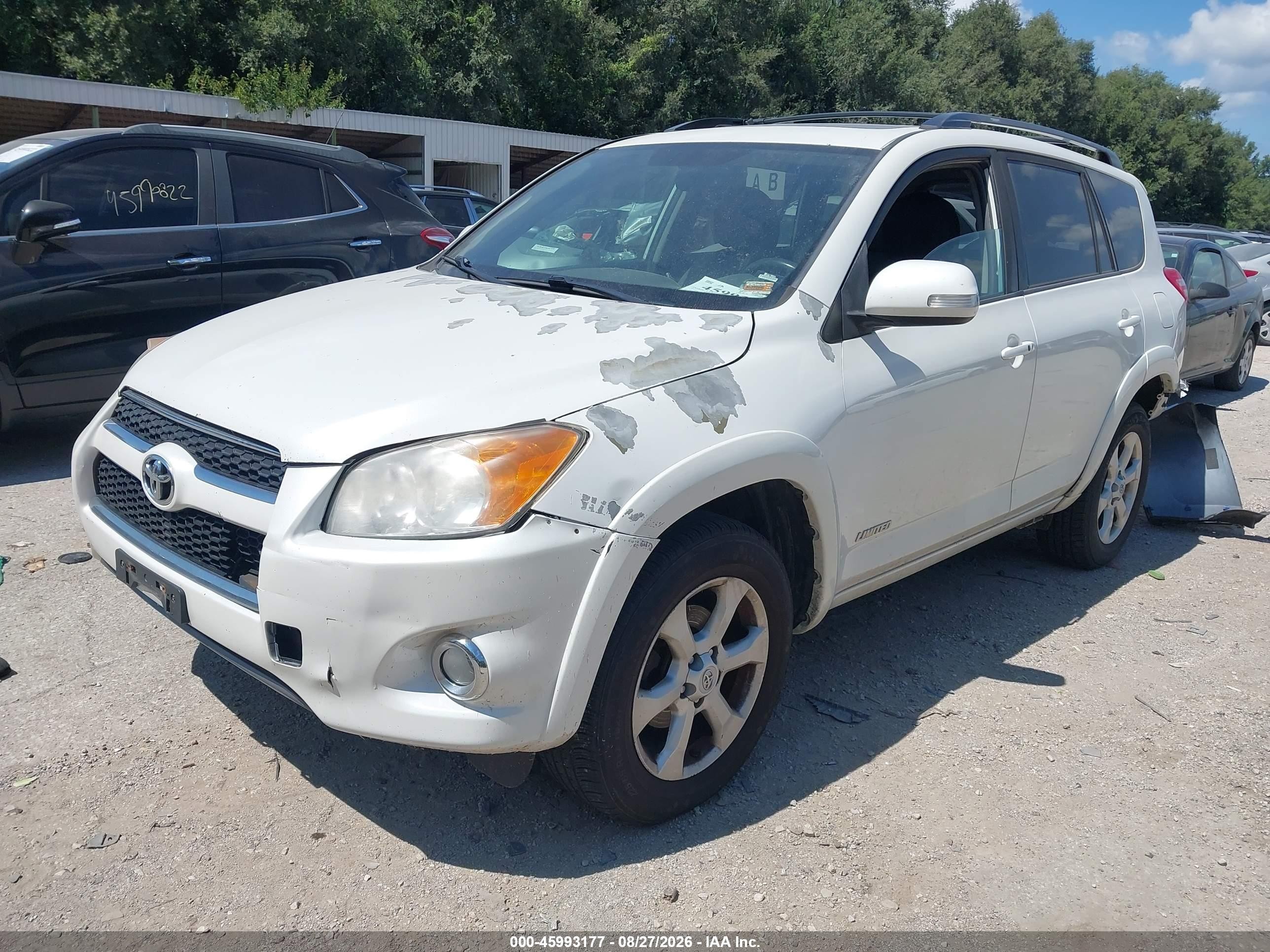 2011 Toyota Rav4 Limited V6 Белый vin: 2T3DK4DV6BW057830