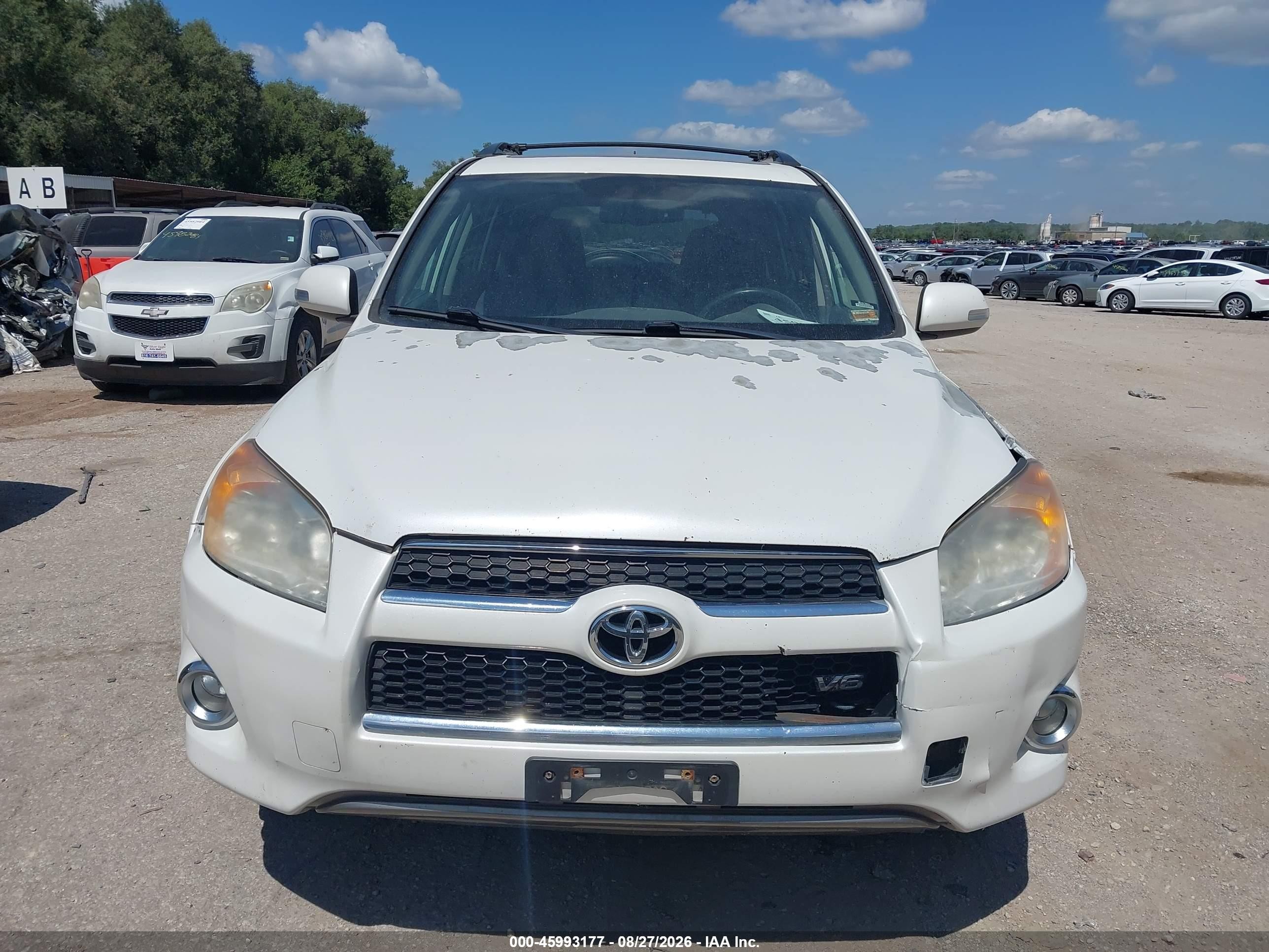 2011 Toyota Rav4 Limited V6 Белый vin: 2T3DK4DV6BW057830