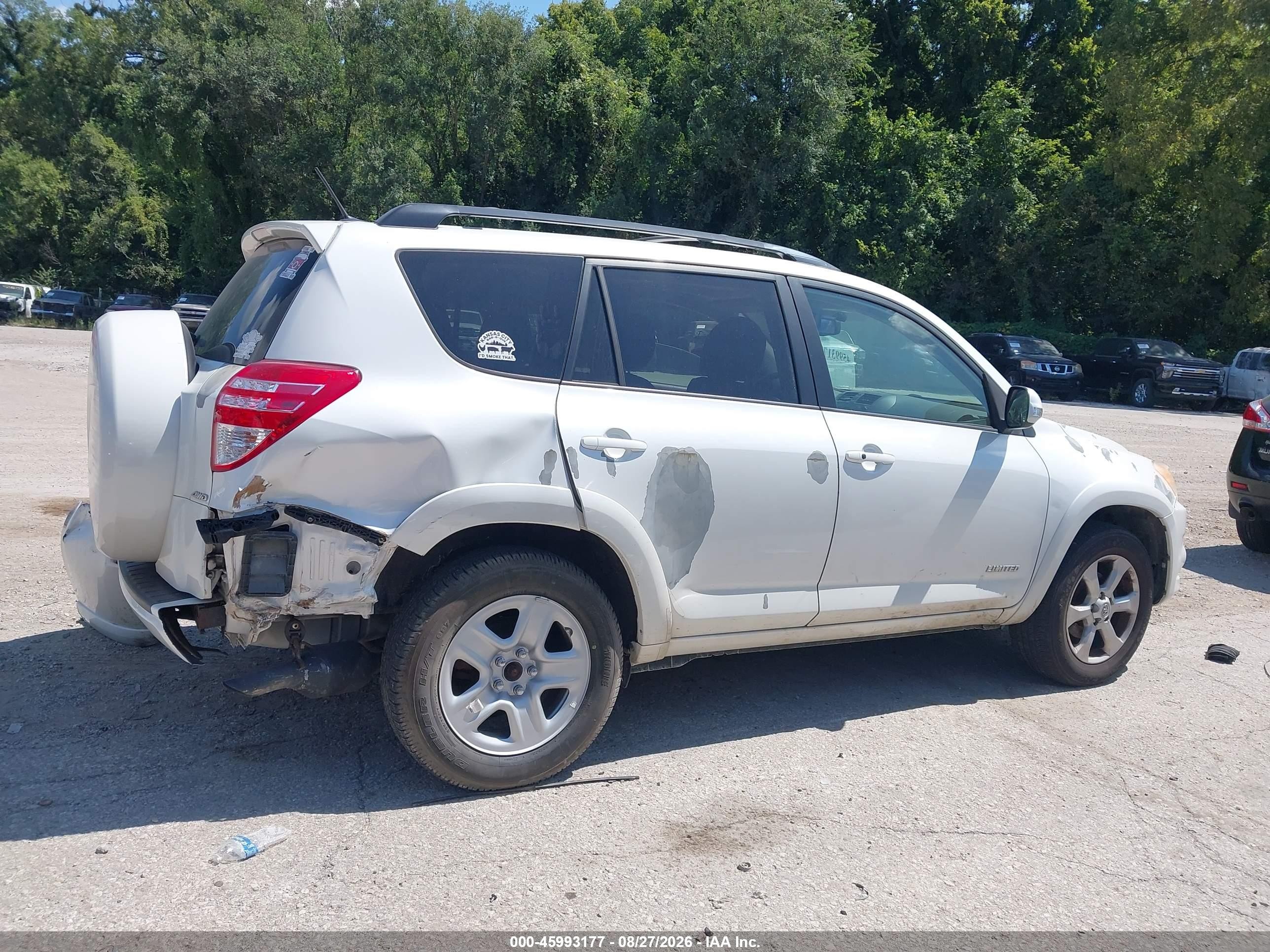 2011 Toyota Rav4 Limited V6 Белый vin: 2T3DK4DV6BW057830