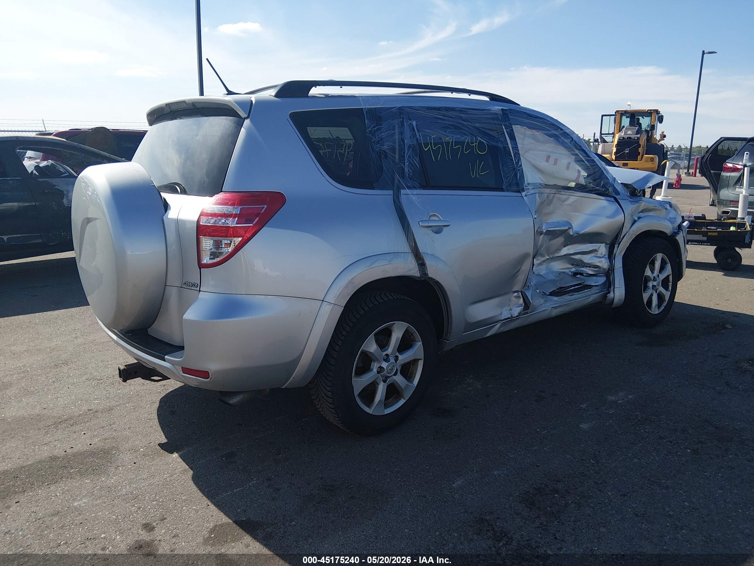 2011 Toyota Rav4 Limited V6 Silver vin: 2T3DK4DV6BW059402