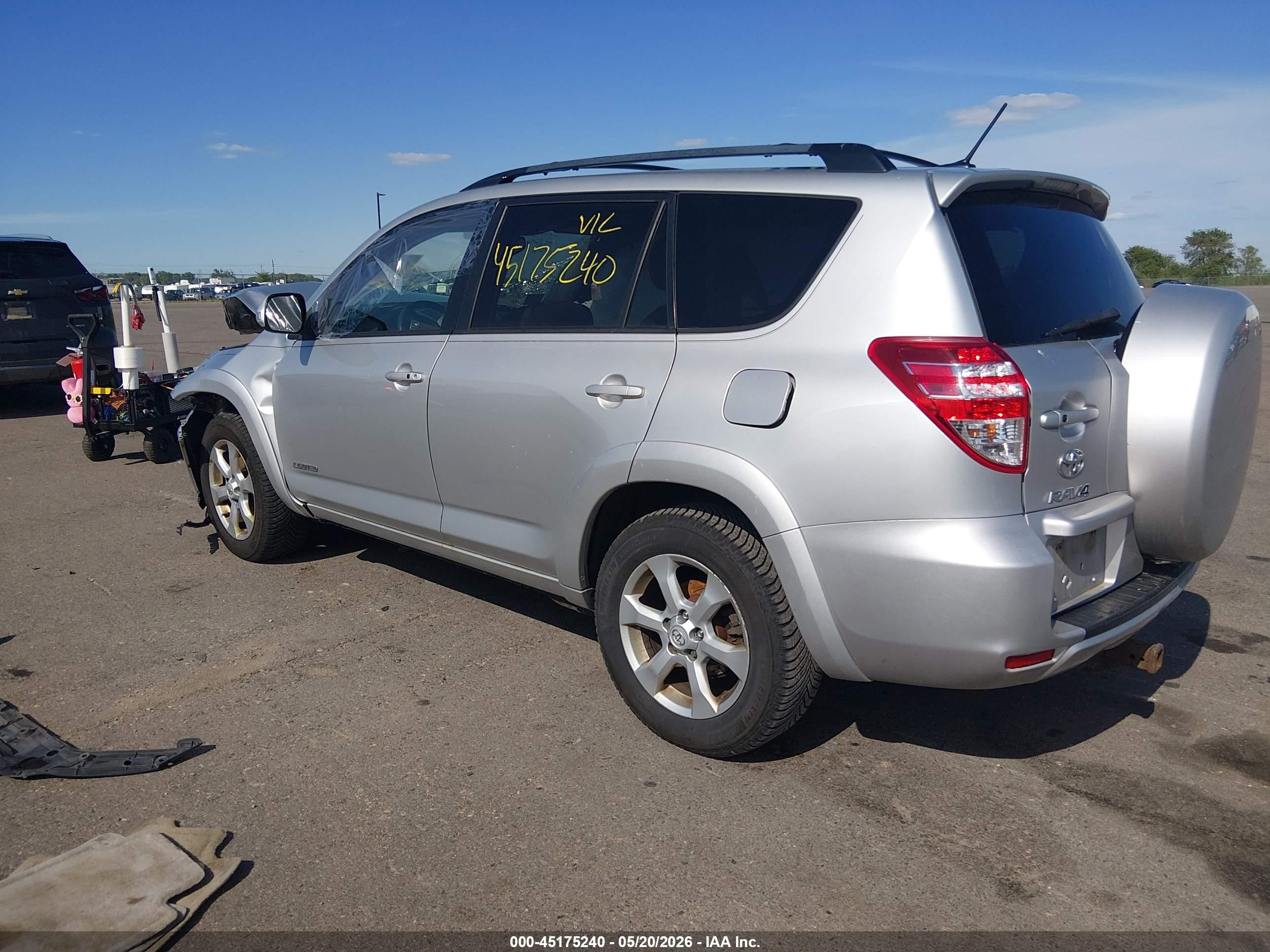 2011 Toyota Rav4 Limited V6 Silver vin: 2T3DK4DV6BW059402