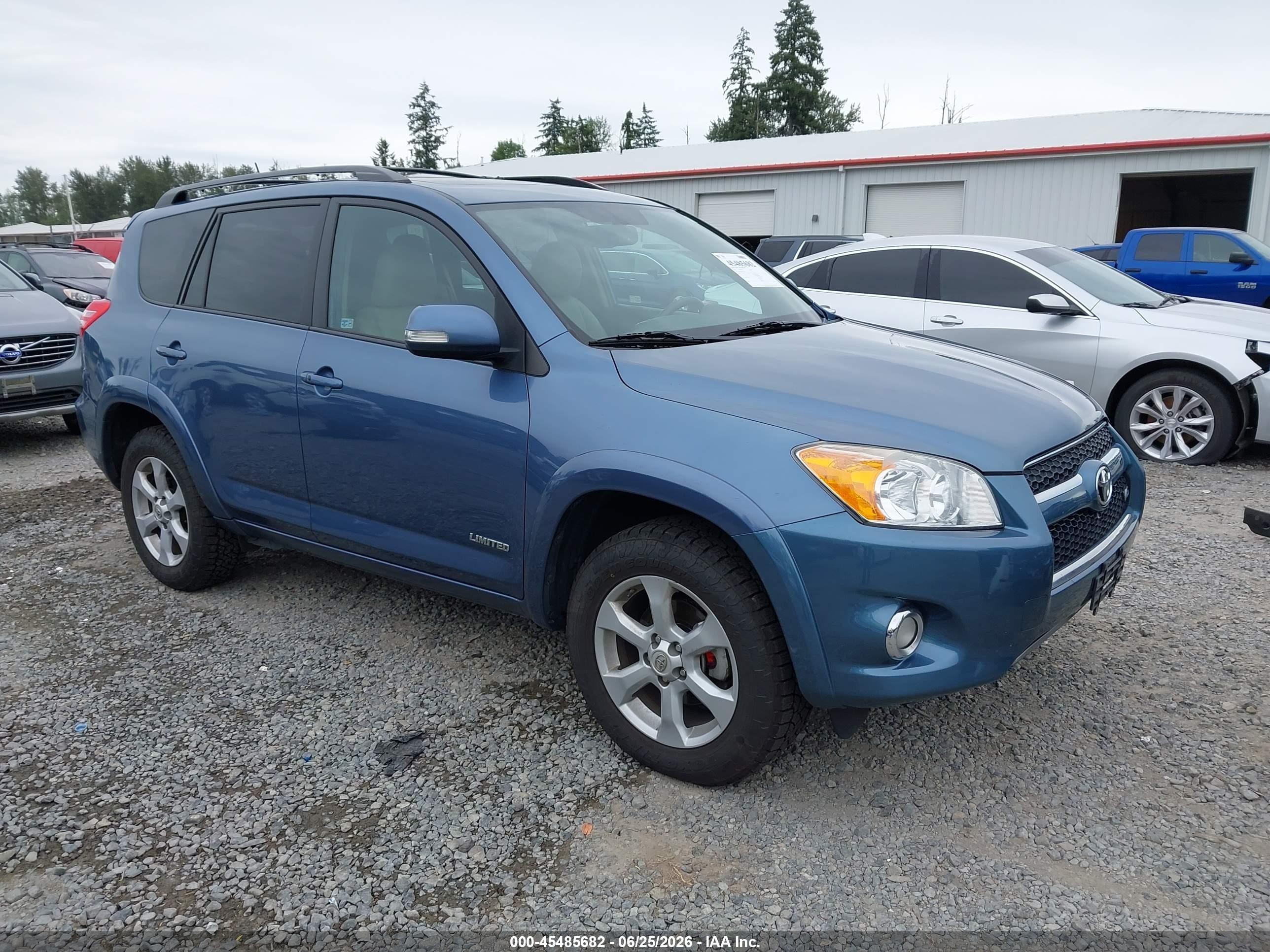 2012 Toyota Rav4 Limited V6 Blue vin: 2T3DK4DV6CW075147