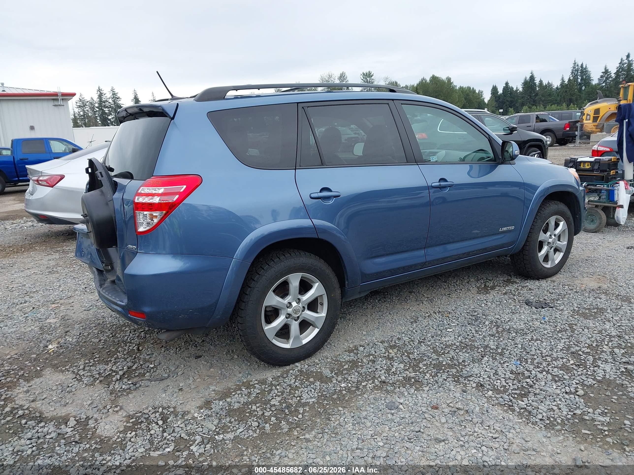 2012 Toyota Rav4 Limited V6 Blue vin: 2T3DK4DV6CW075147