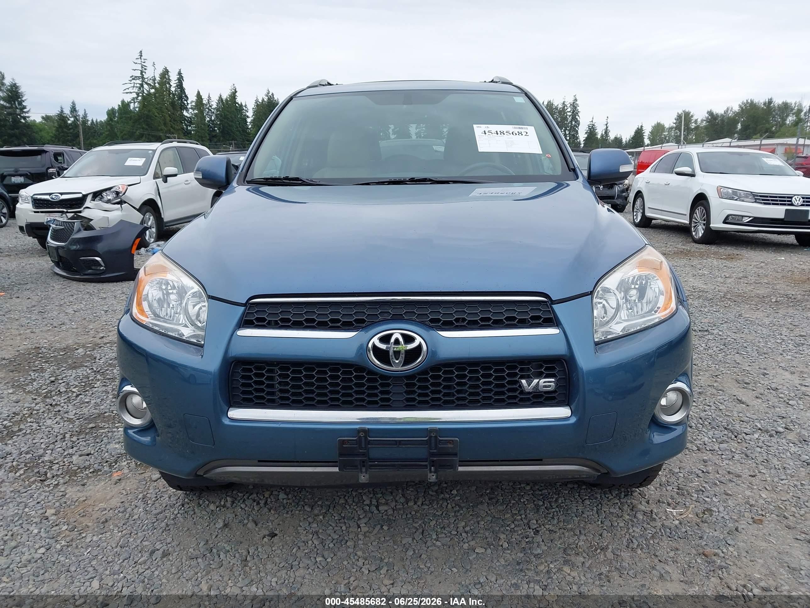 2012 Toyota Rav4 Limited V6 Blue vin: 2T3DK4DV6CW075147