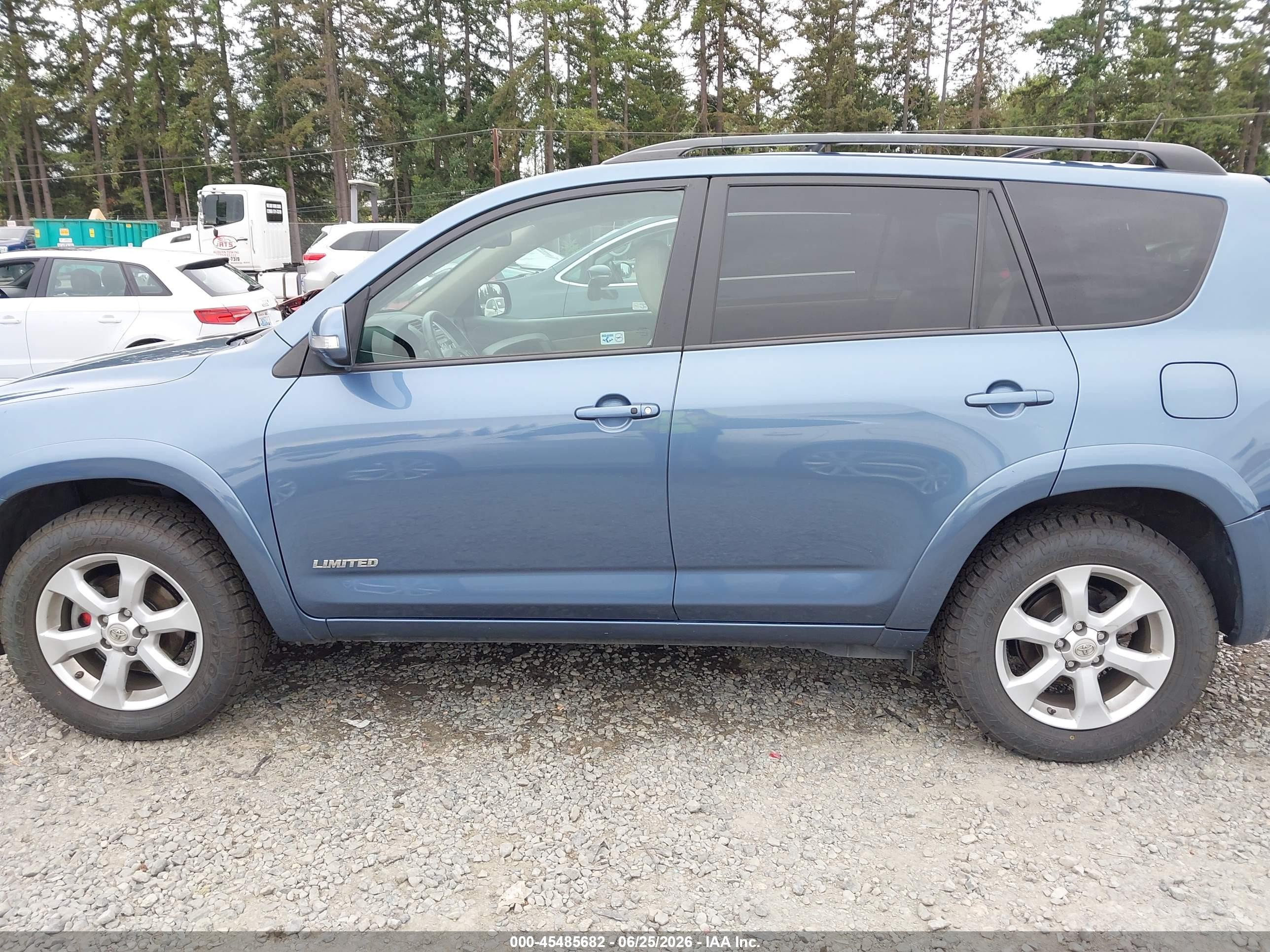2012 Toyota Rav4 Limited V6 Blue vin: 2T3DK4DV6CW075147