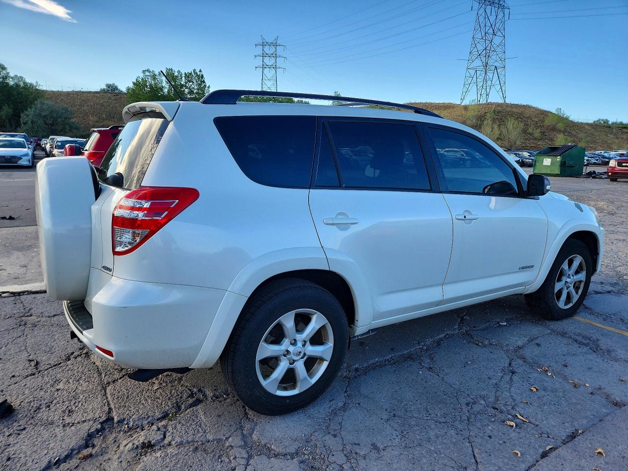 2012 Toyota Rav4 Limited White vin: 2T3DK4DV6CW085287
