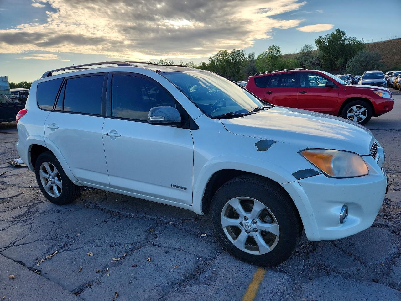 2012 Toyota Rav4 Limited White vin: 2T3DK4DV6CW085287