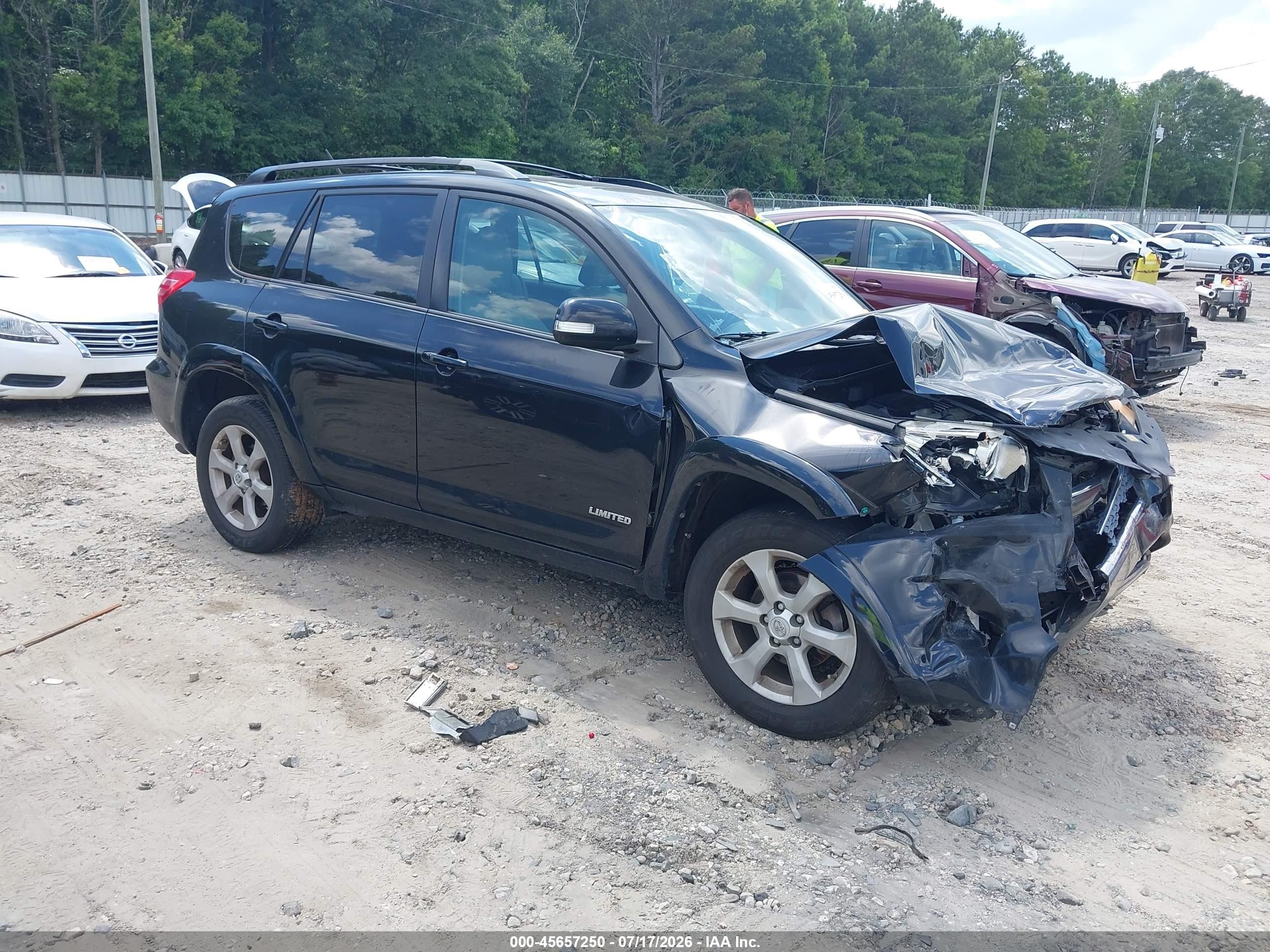 2012 Toyota Rav4 Limited V6 Black vin: 2T3DK4DV6CW085497