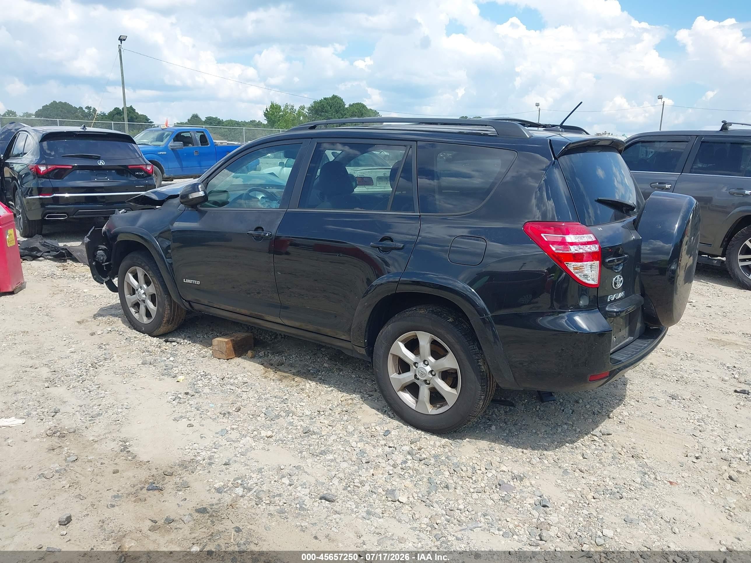 2012 Toyota Rav4 Limited V6 Black vin: 2T3DK4DV6CW085497