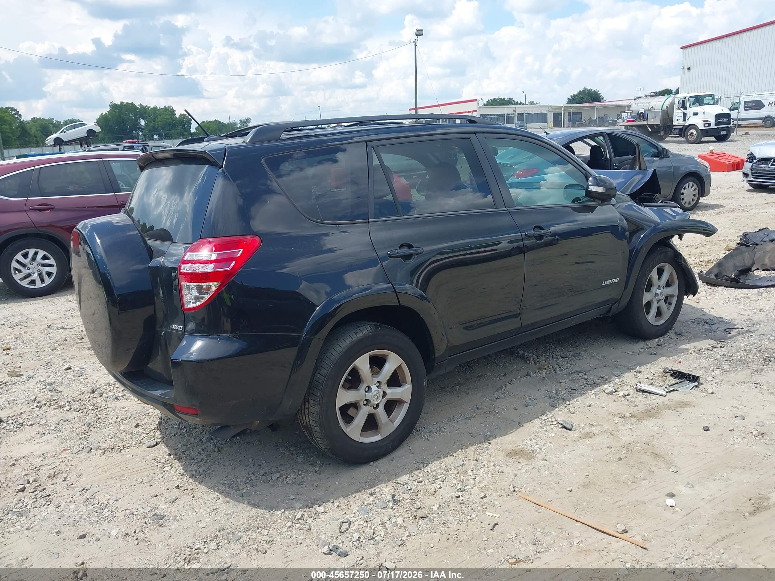 2012 Toyota Rav4 Limited V6 Black vin: 2T3DK4DV6CW085497
